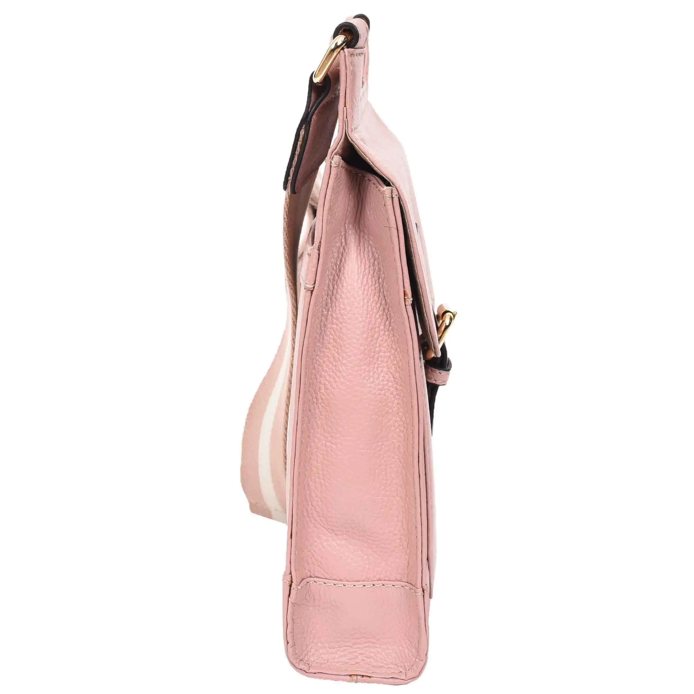 DR685 Ladies Real Leather Travel Messenger Bag Woodrose