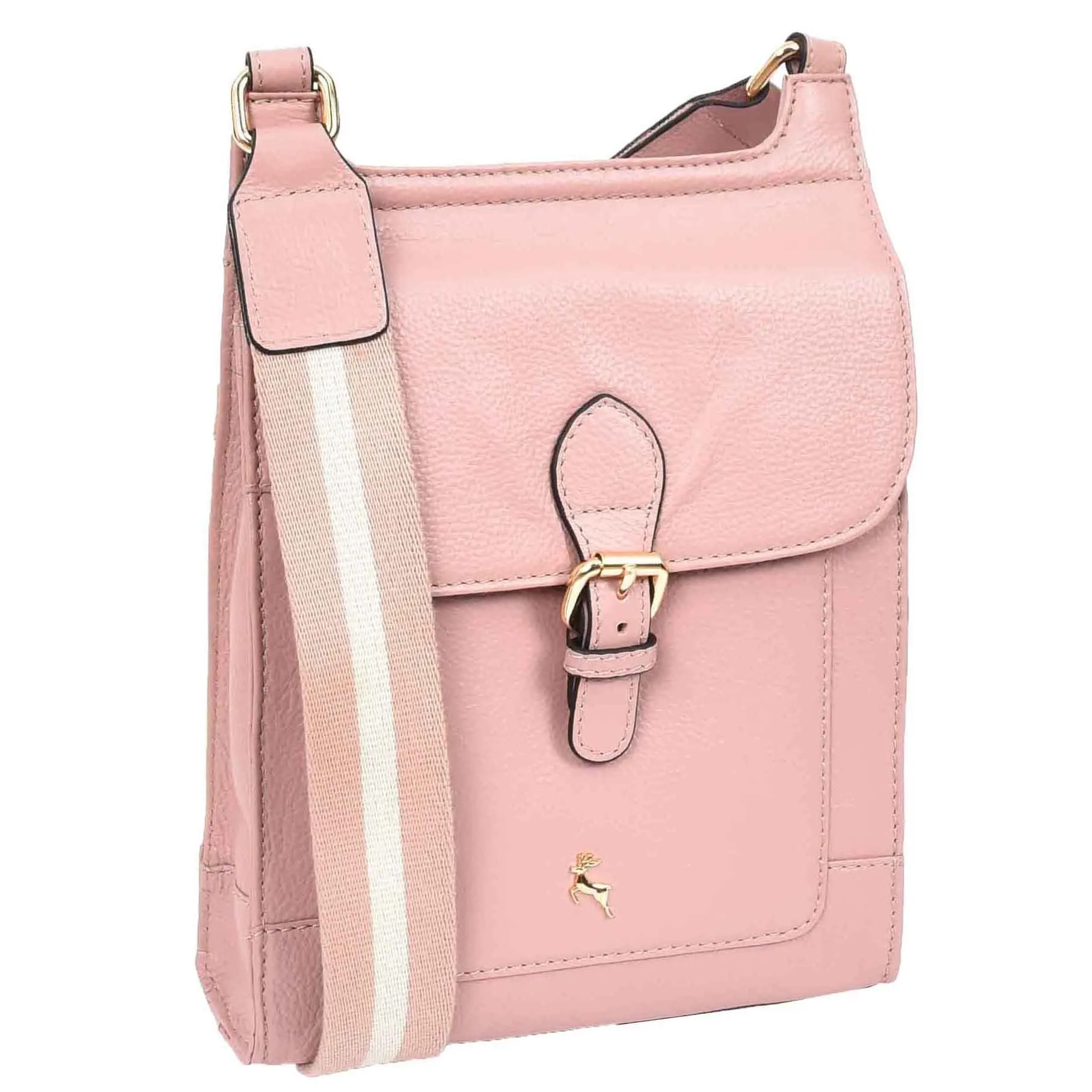 DR685 Ladies Real Leather Travel Messenger Bag Woodrose