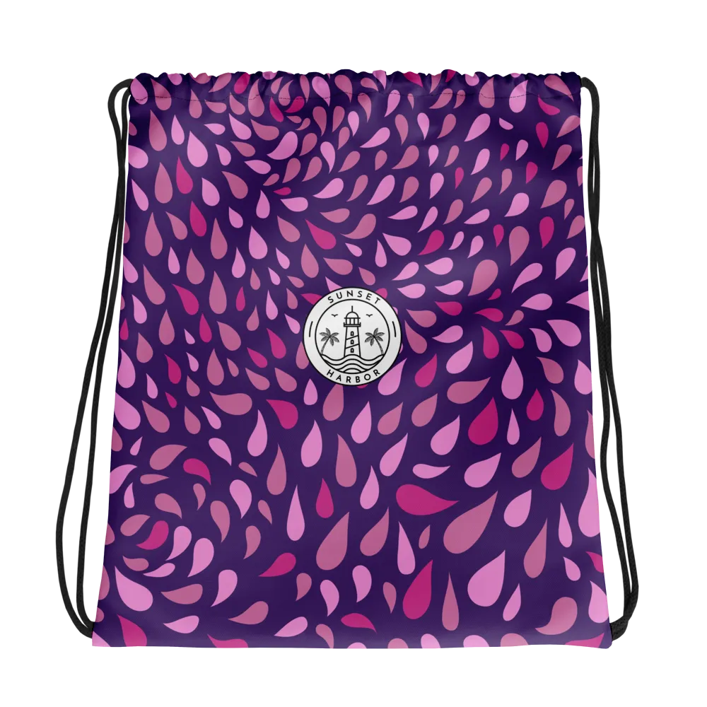 Drawstring bag - Twilight Drops