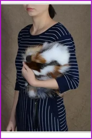 Evening Party Fox Fur Clutch Bags DF065