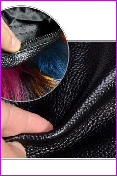 Evening Party Fox Fur Clutch Bags DF065