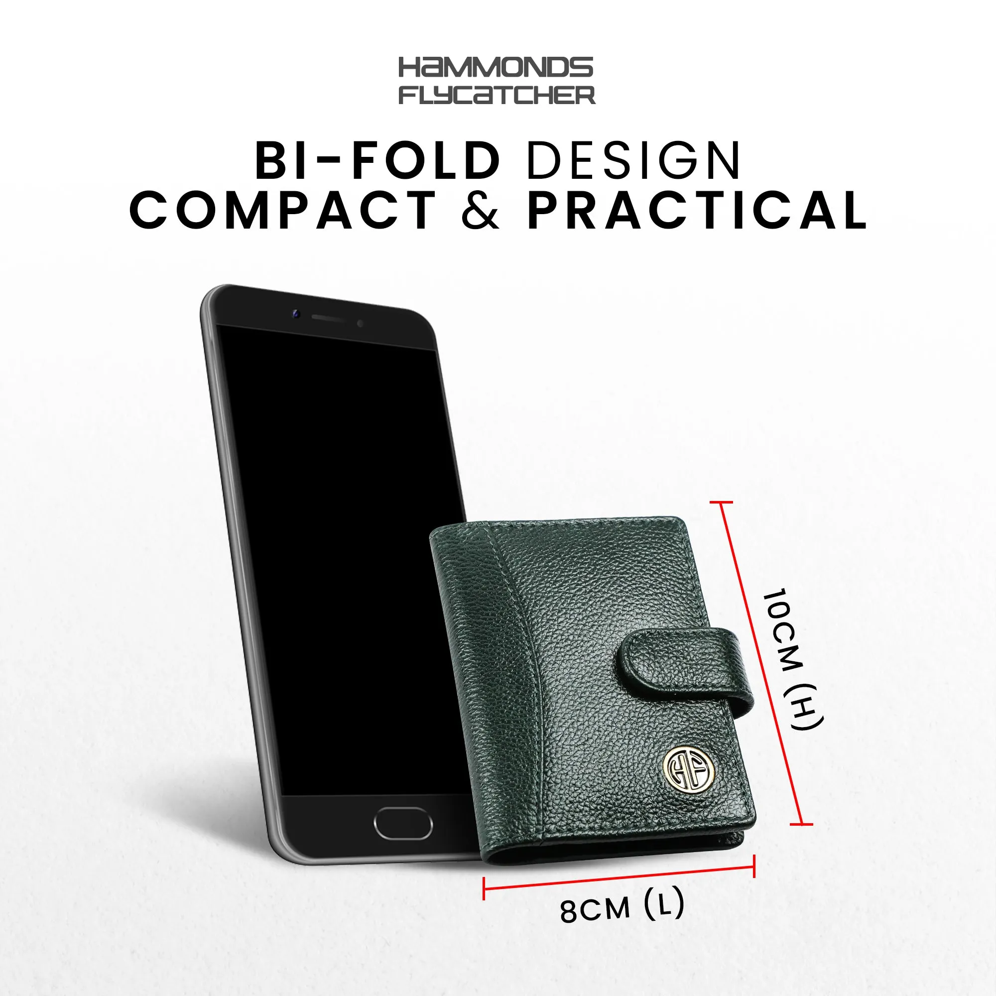 Genuine Leather RFID Protected Card Holder Wallet for Men and Women