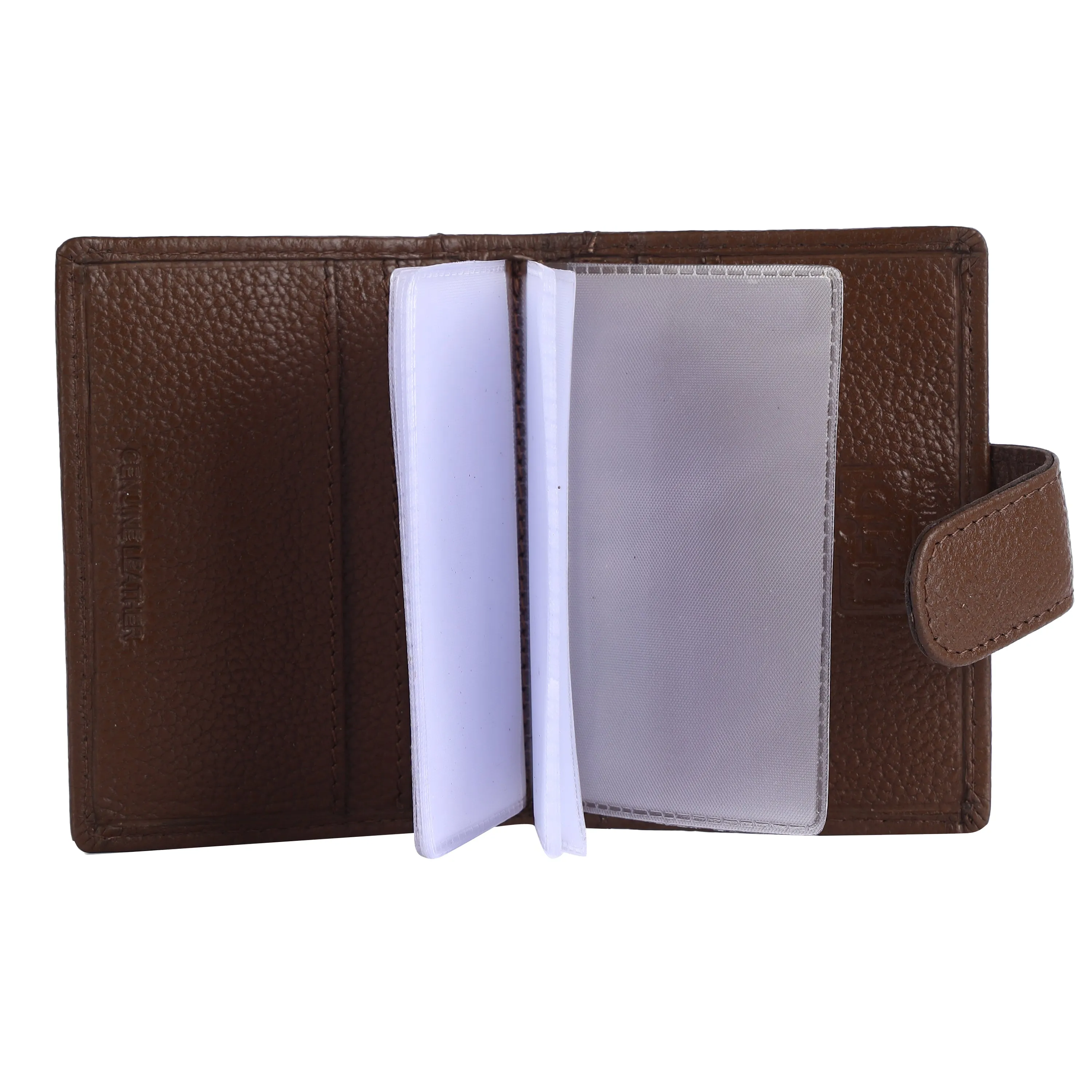 Genuine Leather RFID Protected Card Holder Wallet for Men and Women