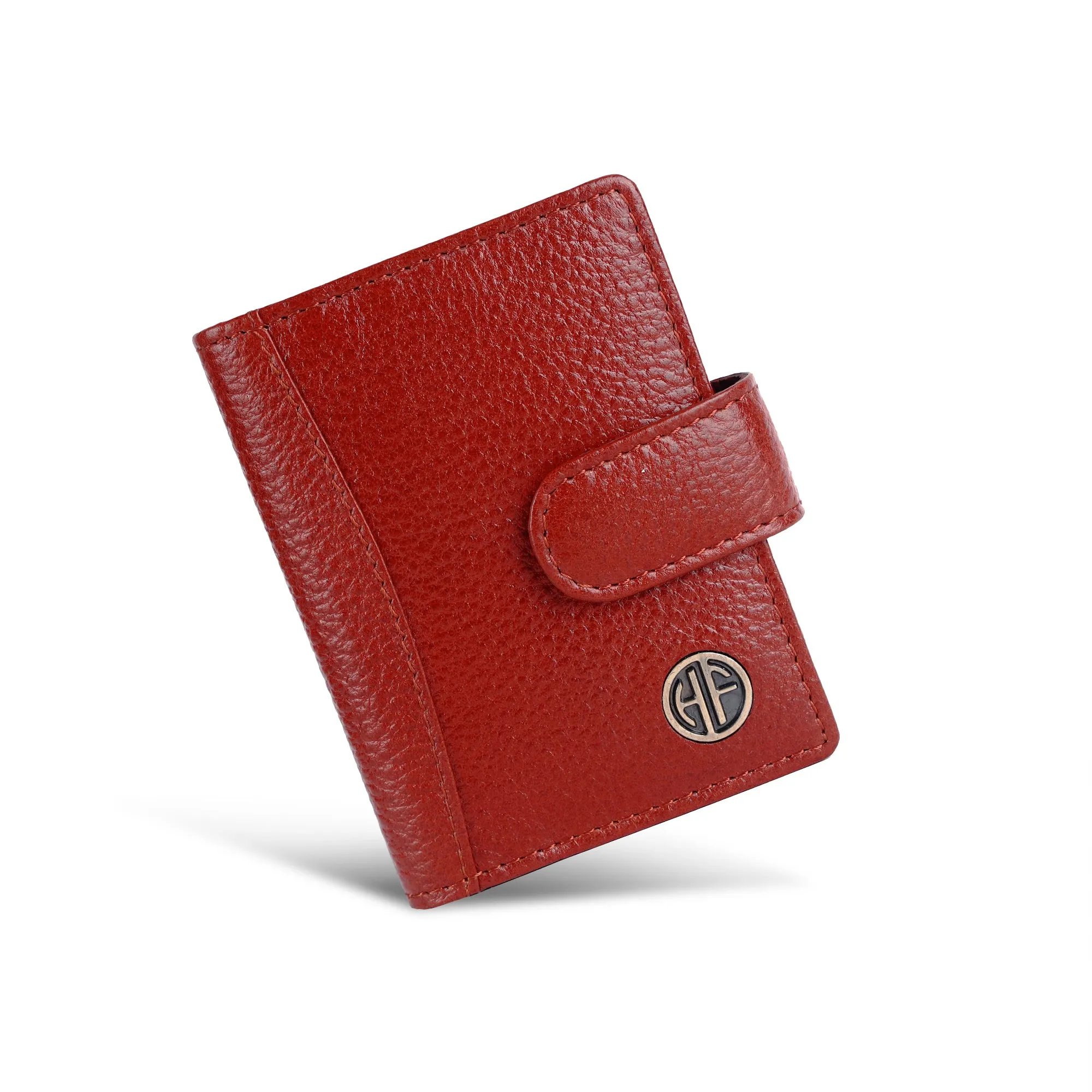 Genuine Leather RFID Protected Card Holder Wallet for Men and Women