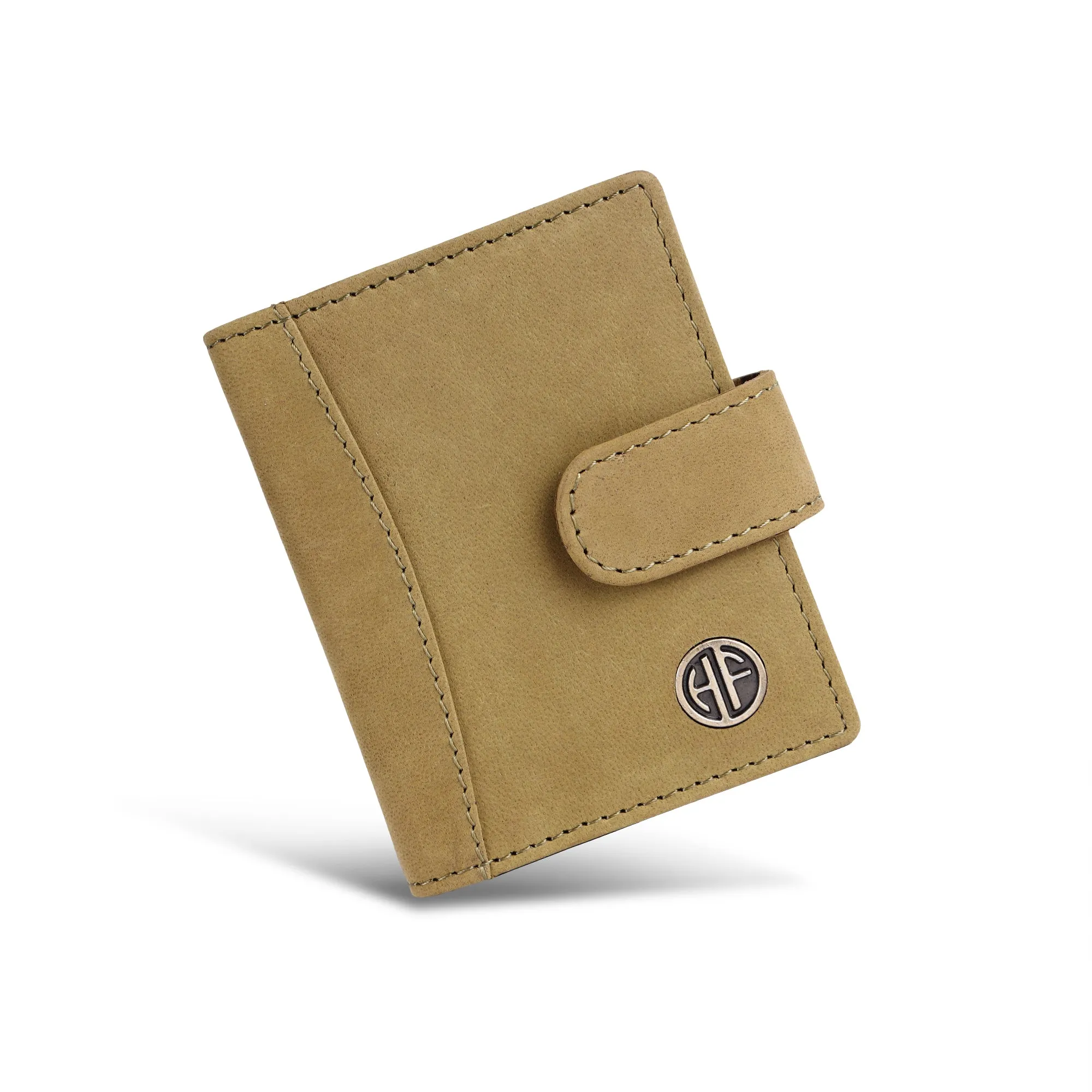 Genuine Leather RFID Protected Card Holder Wallet for Men and Women