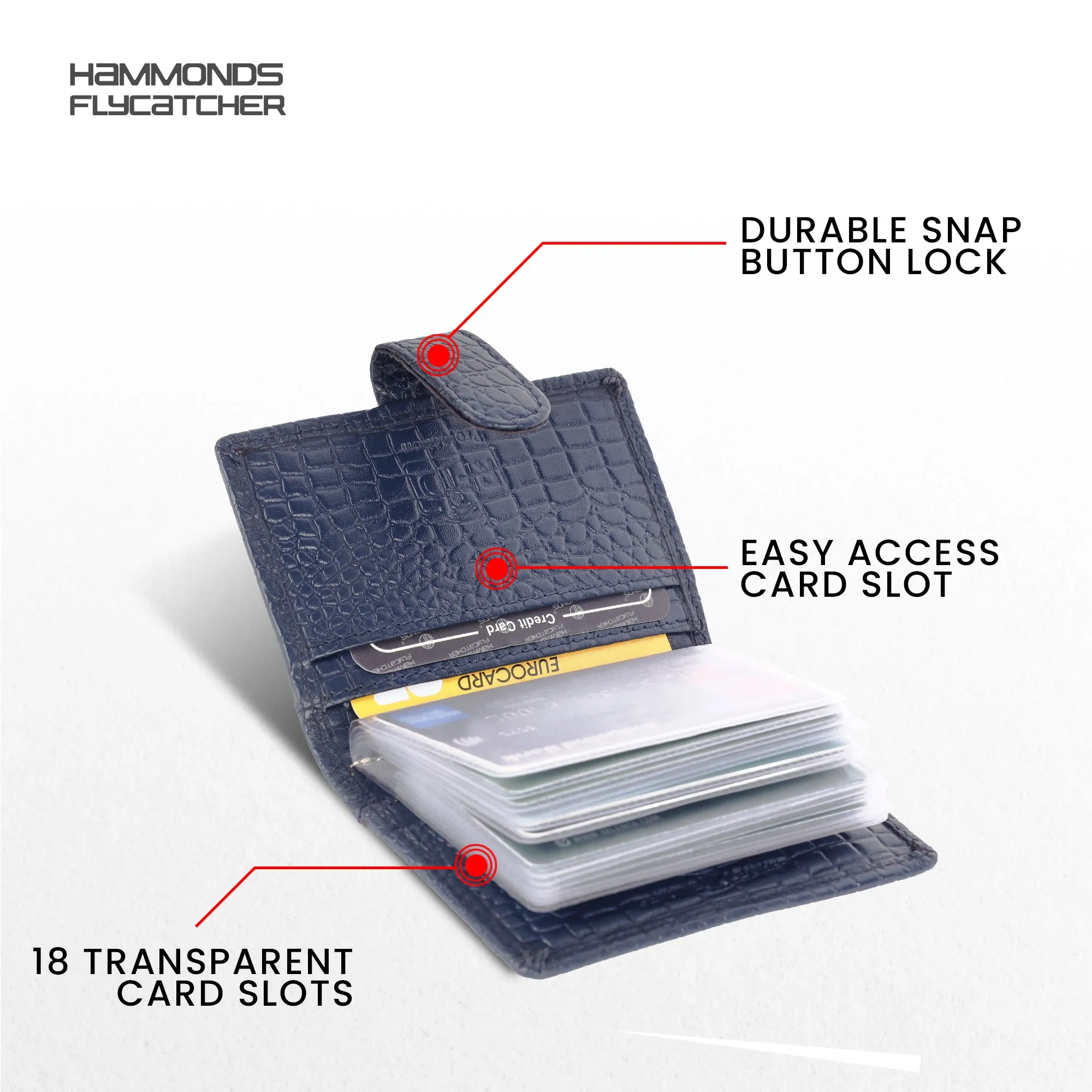 Genuine Leather RFID Protected Card Holder Wallet for Men and Women