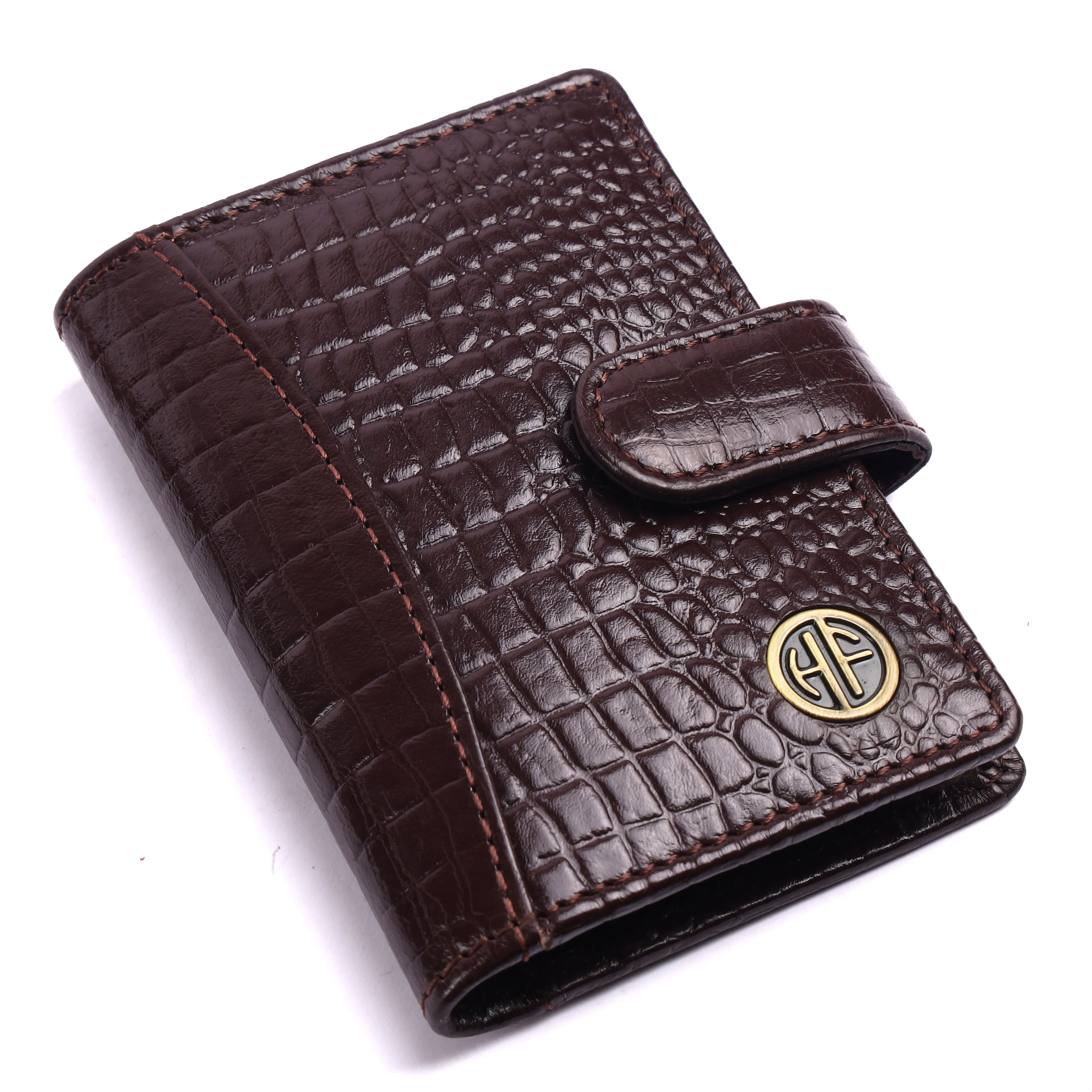 Genuine Leather RFID Protected Card Holder Wallet for Men and Women
