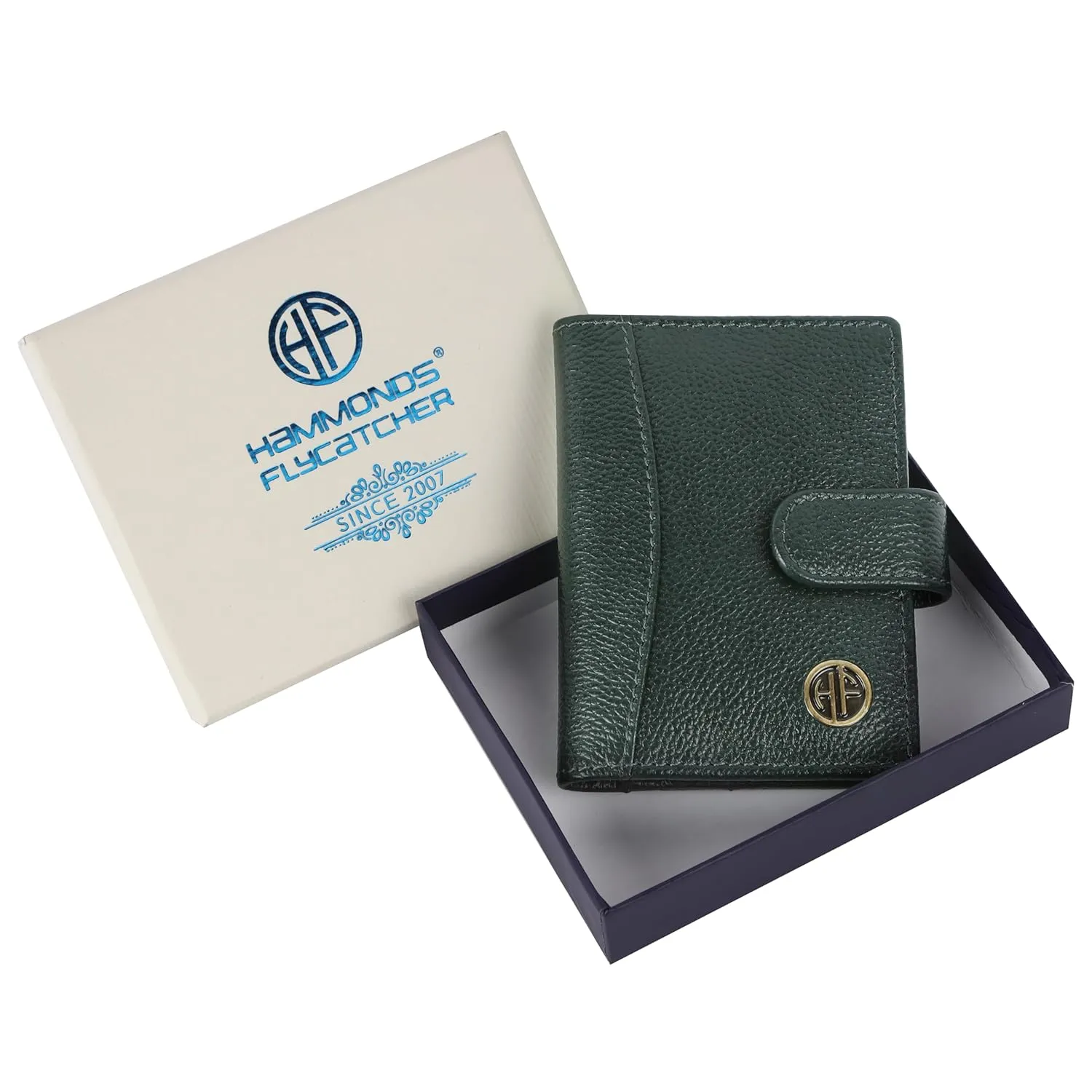 Genuine Leather RFID Protected Card Holder Wallet for Men and Women