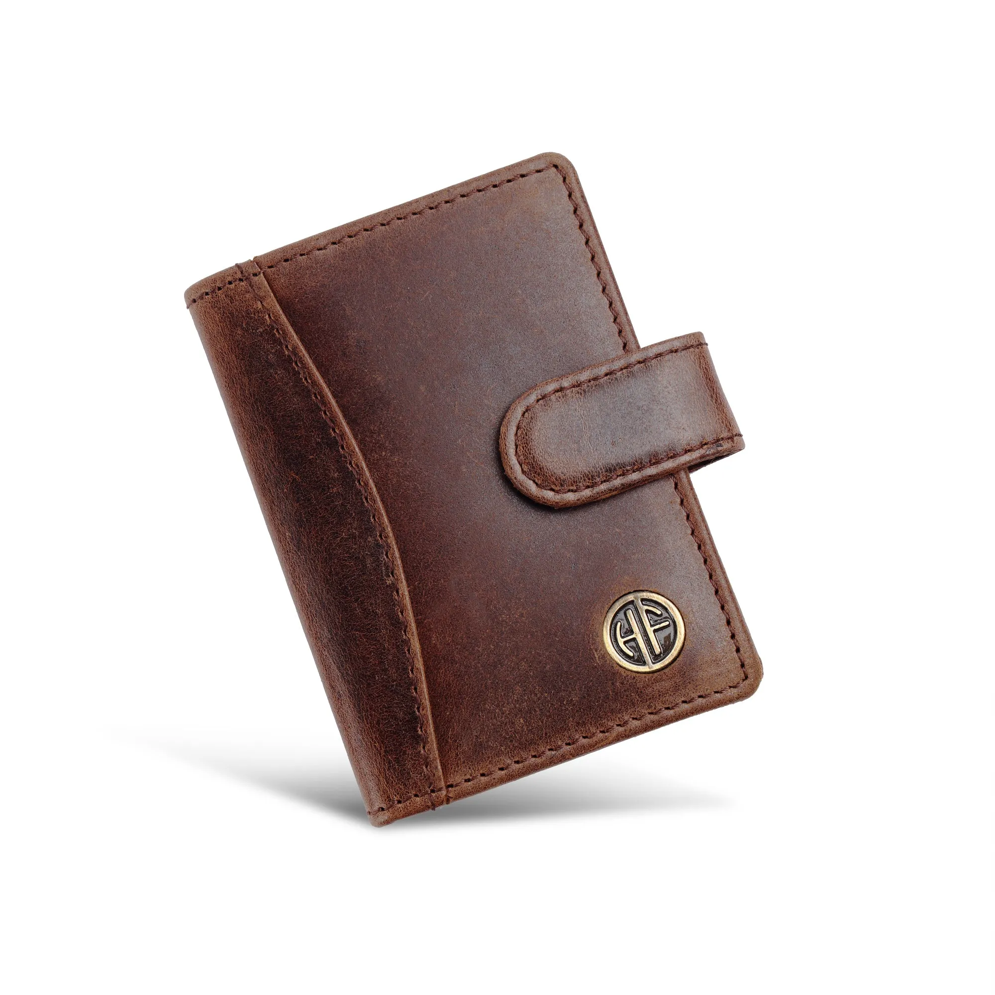 Genuine Leather RFID Protected Card Holder Wallet for Men and Women