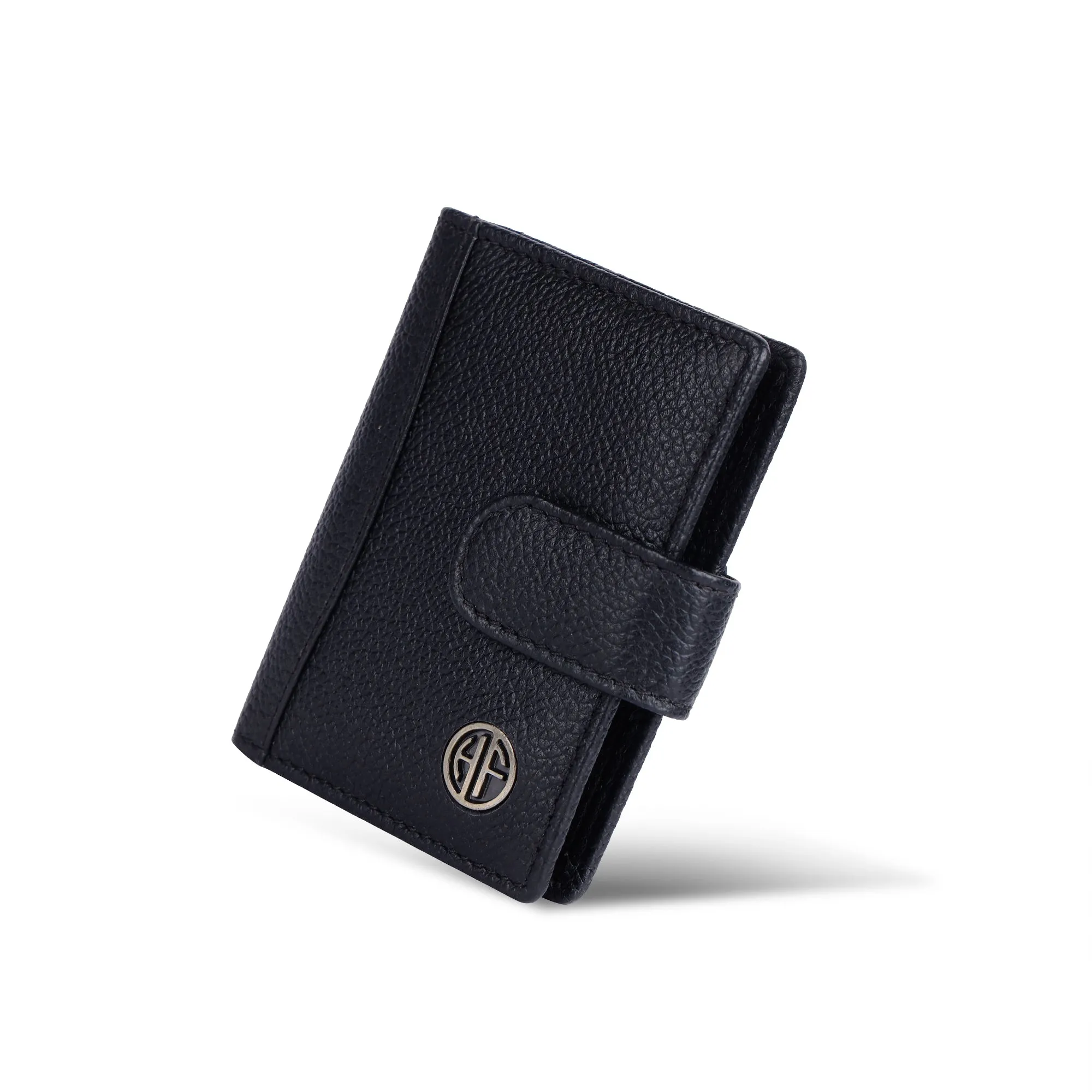 Genuine Leather RFID Protected Card Holder Wallet for Men and Women