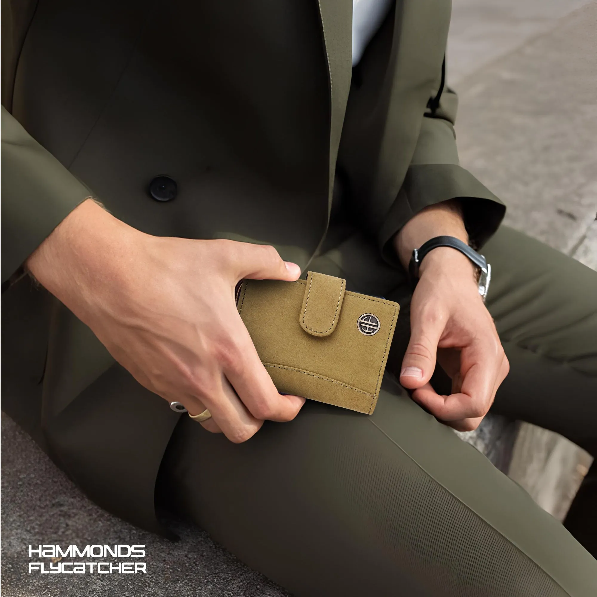 Genuine Leather RFID Protected Card Holder Wallet for Men and Women