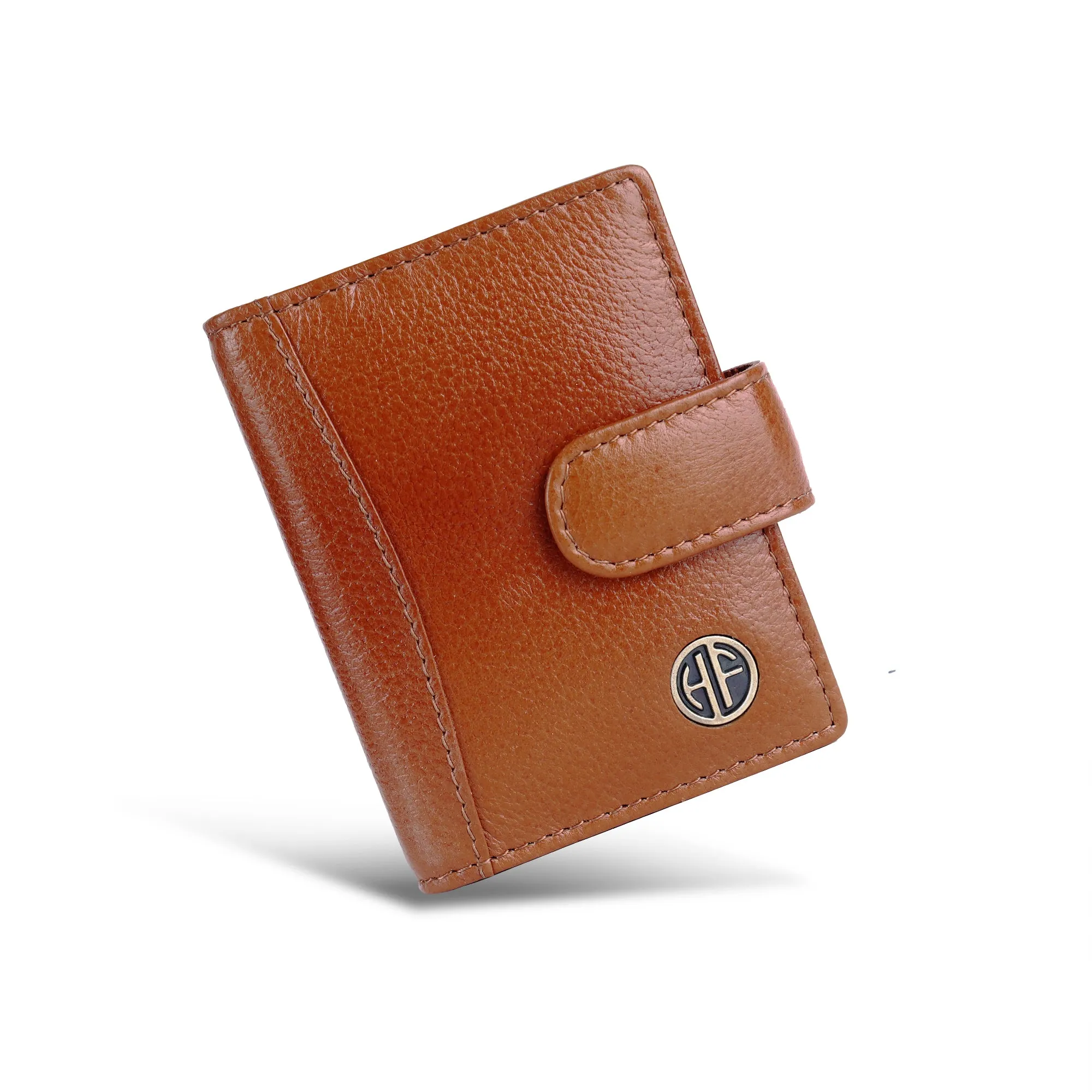 Genuine Leather RFID Protected Card Holder Wallet for Men and Women