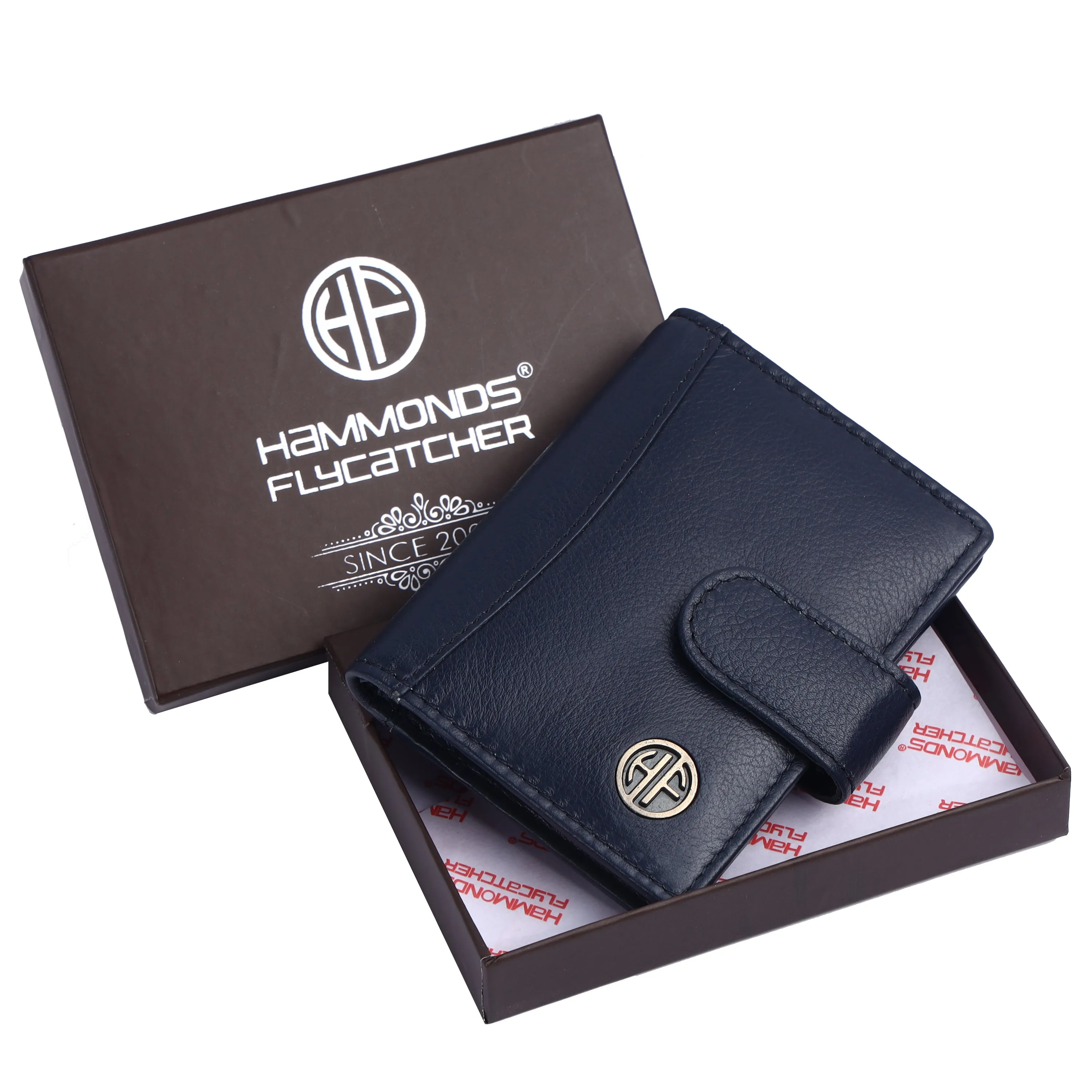 Genuine Leather RFID Protected Card Holder Wallet for Men and Women