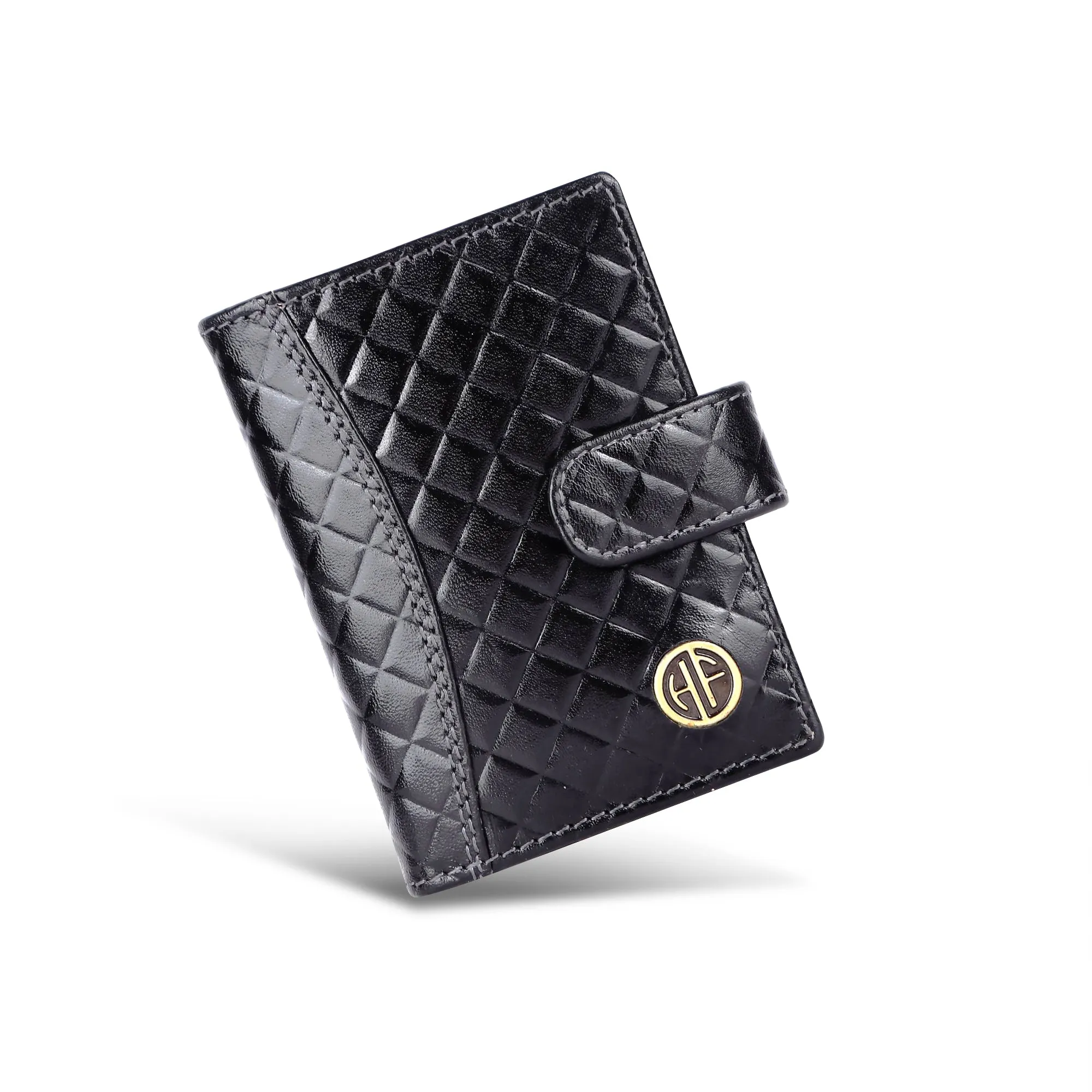 Genuine Leather RFID Protected Card Holder Wallet for Men and Women