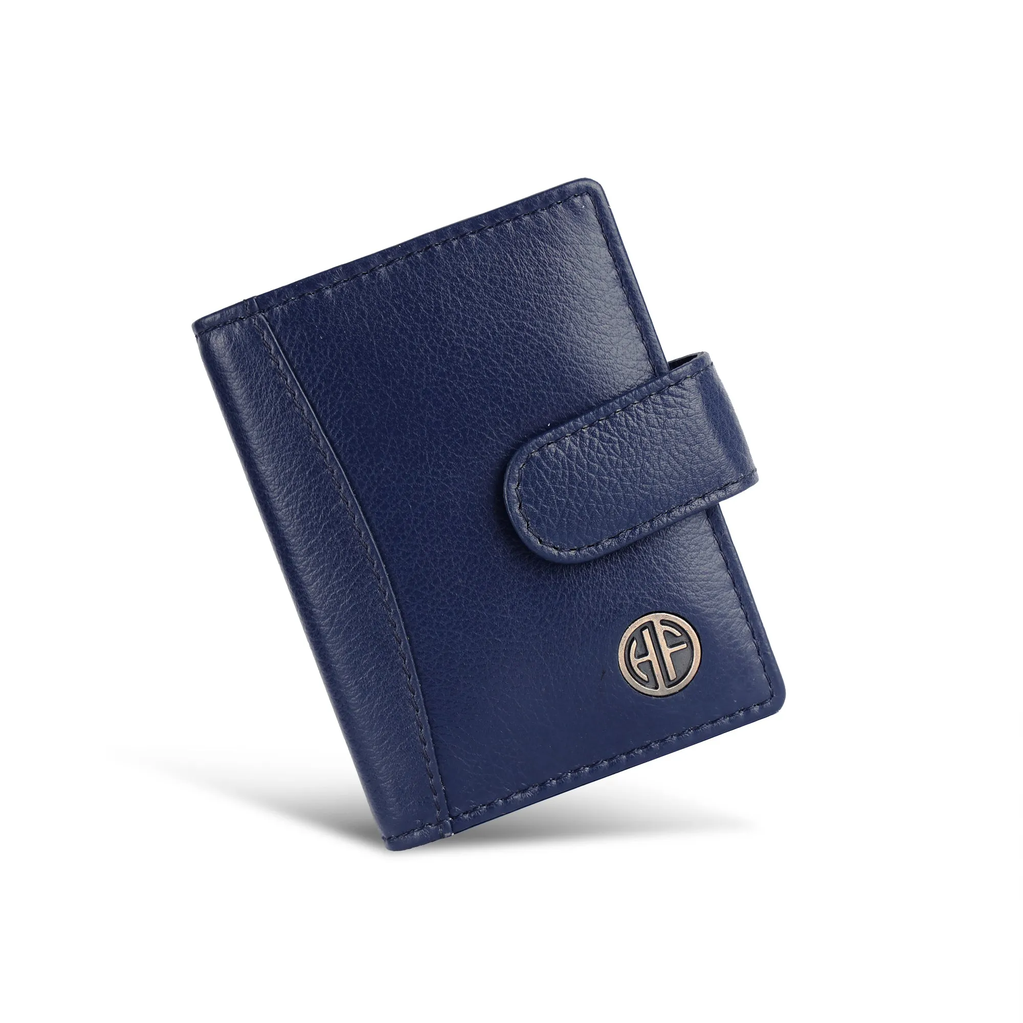 Genuine Leather RFID Protected Card Holder Wallet for Men and Women