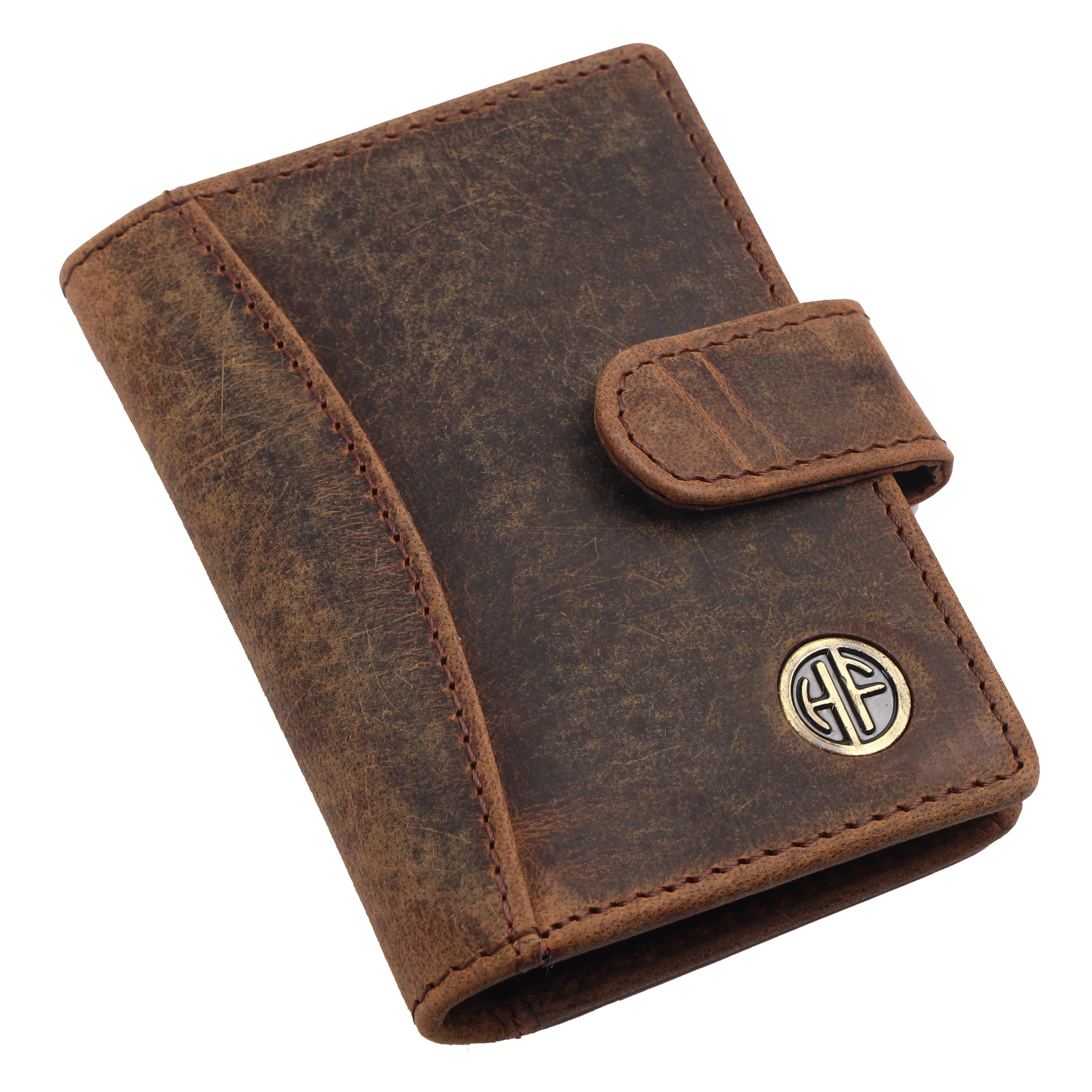 Genuine Leather RFID Protected Card Holder Wallet for Men and Women