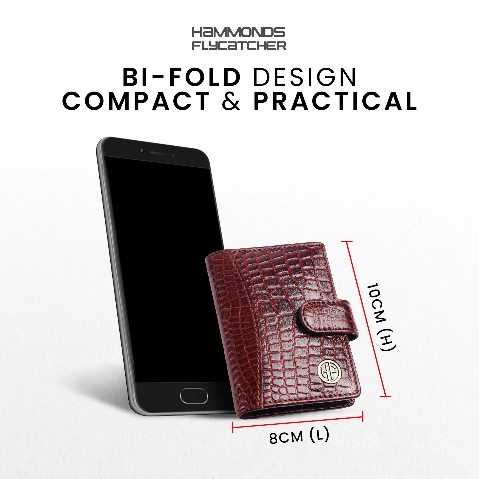 Genuine Leather RFID Protected Card Holder Wallet for Men and Women