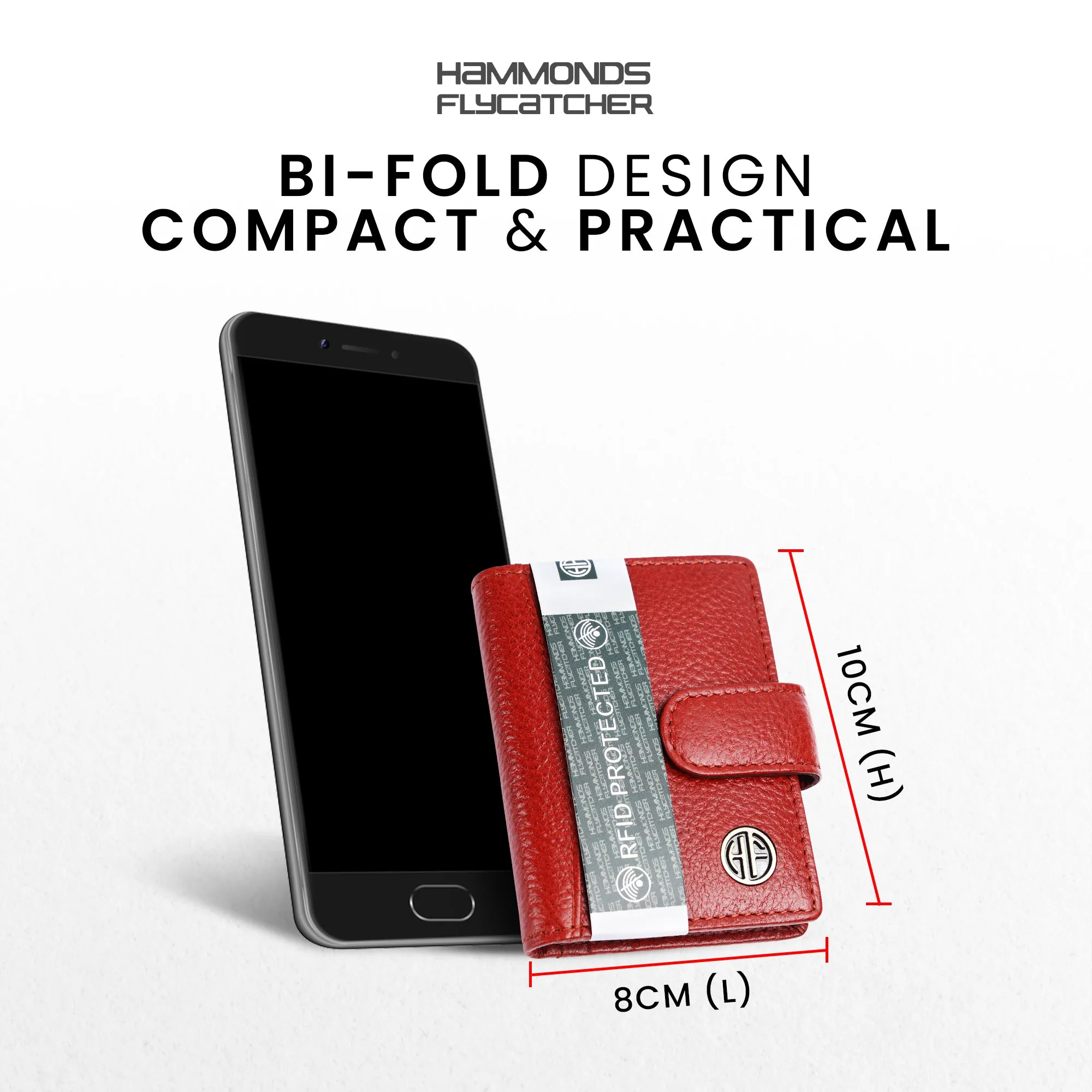 Genuine Leather RFID Protected Card Holder Wallet for Men and Women
