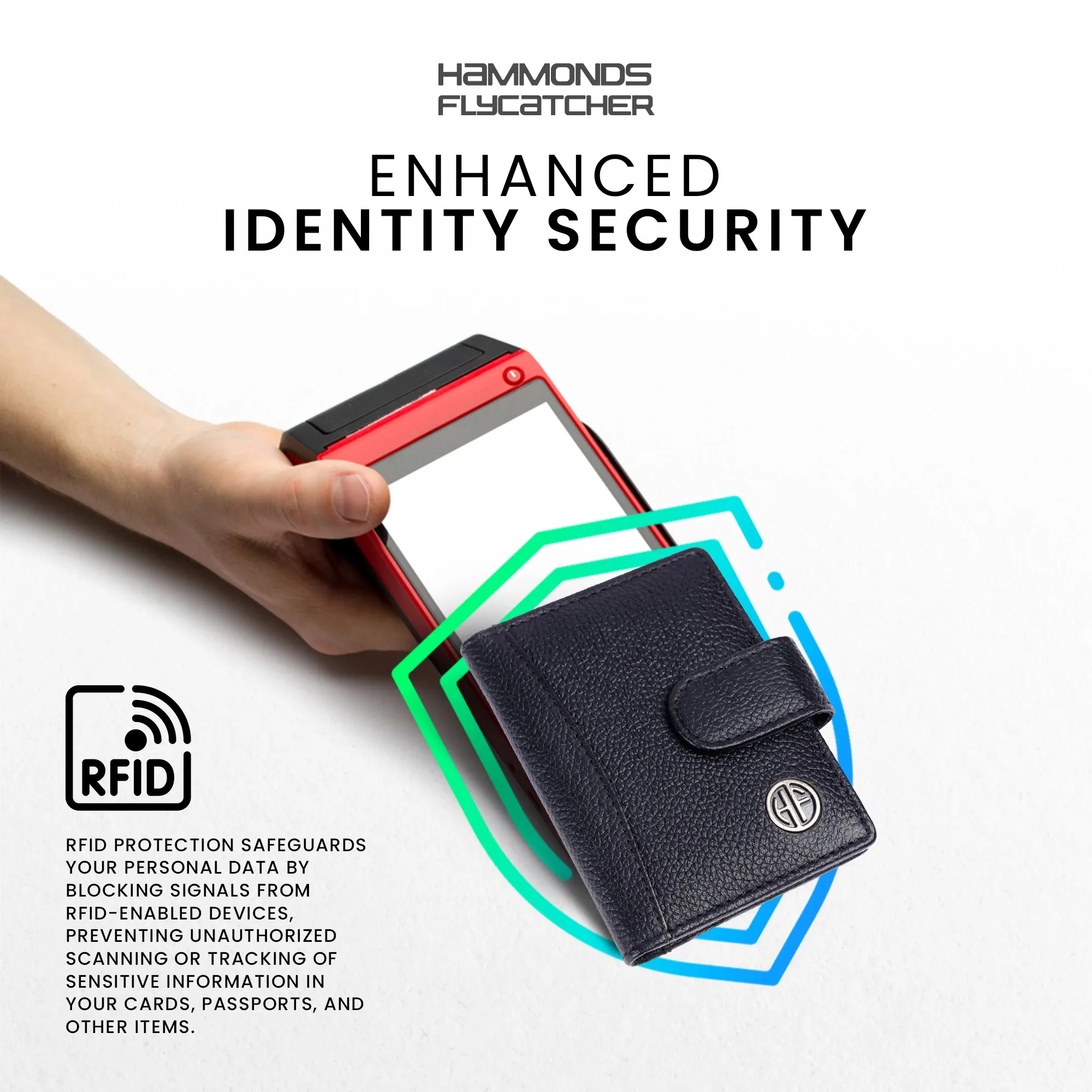 Genuine Leather RFID Protected Card Holder Wallet for Men and Women