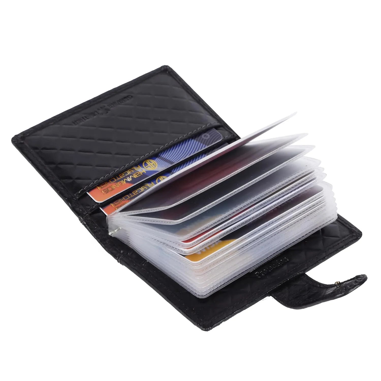 Genuine Leather RFID Protected Card Holder Wallet for Men and Women