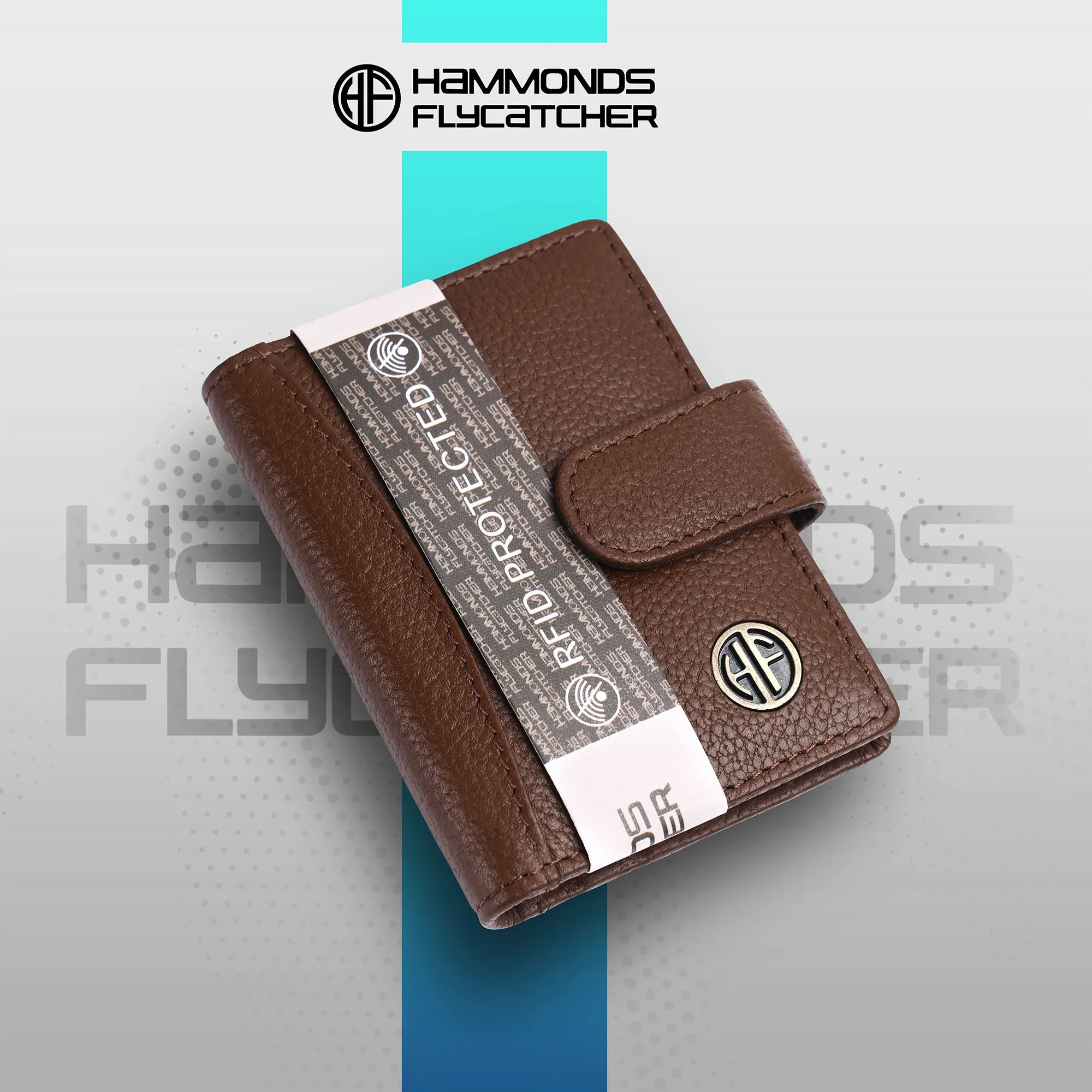 Genuine Leather RFID Protected Card Holder Wallet for Men and Women