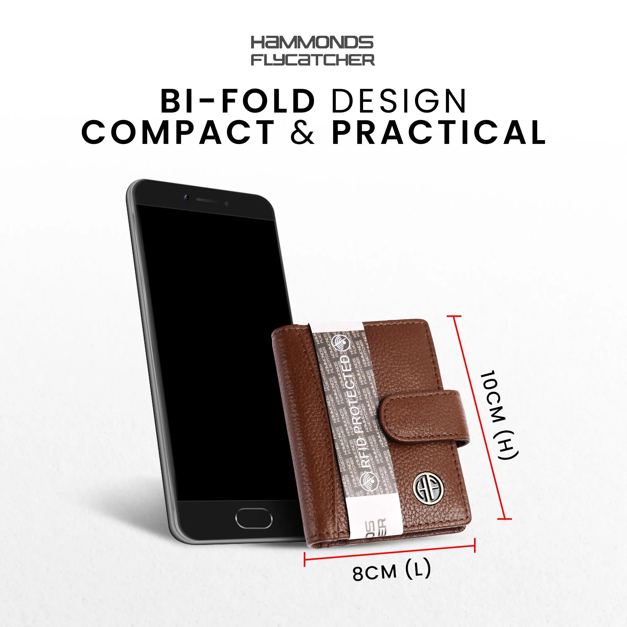 Genuine Leather RFID Protected Card Holder Wallet for Men and Women