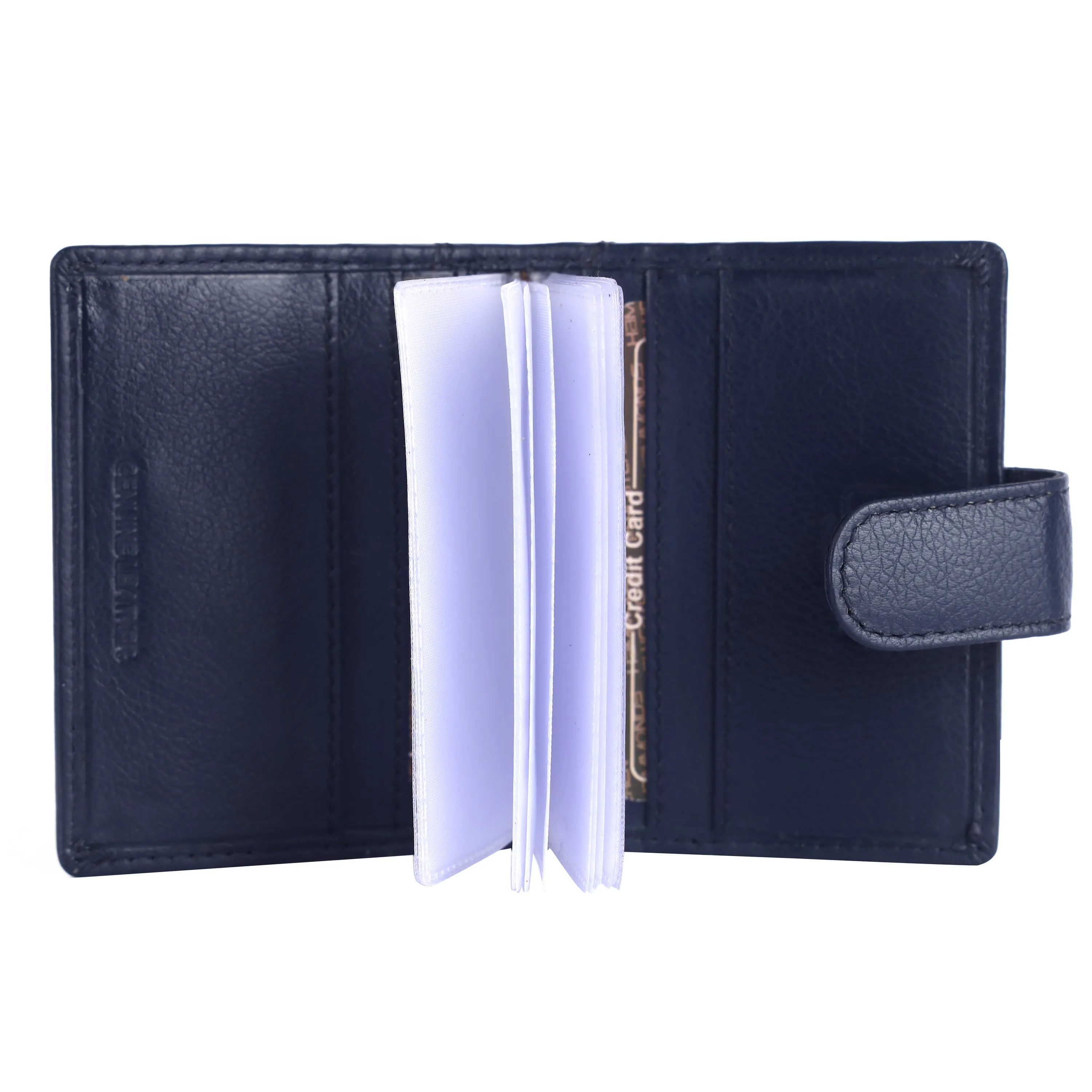 Genuine Leather RFID Protected Card Holder Wallet for Men and Women