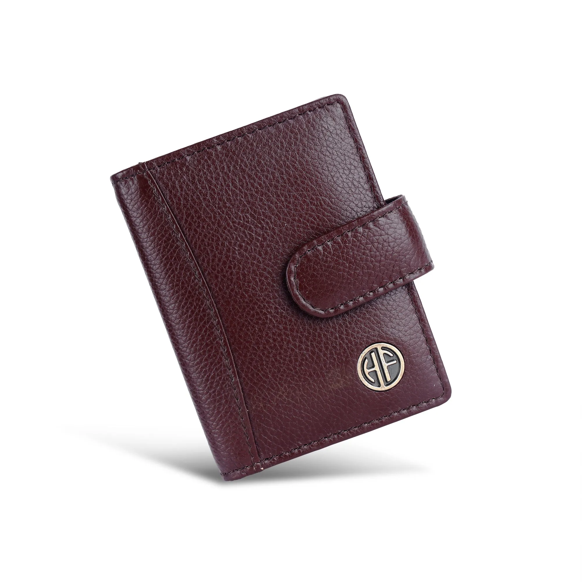 Genuine Leather RFID Protected Card Holder Wallet for Men and Women