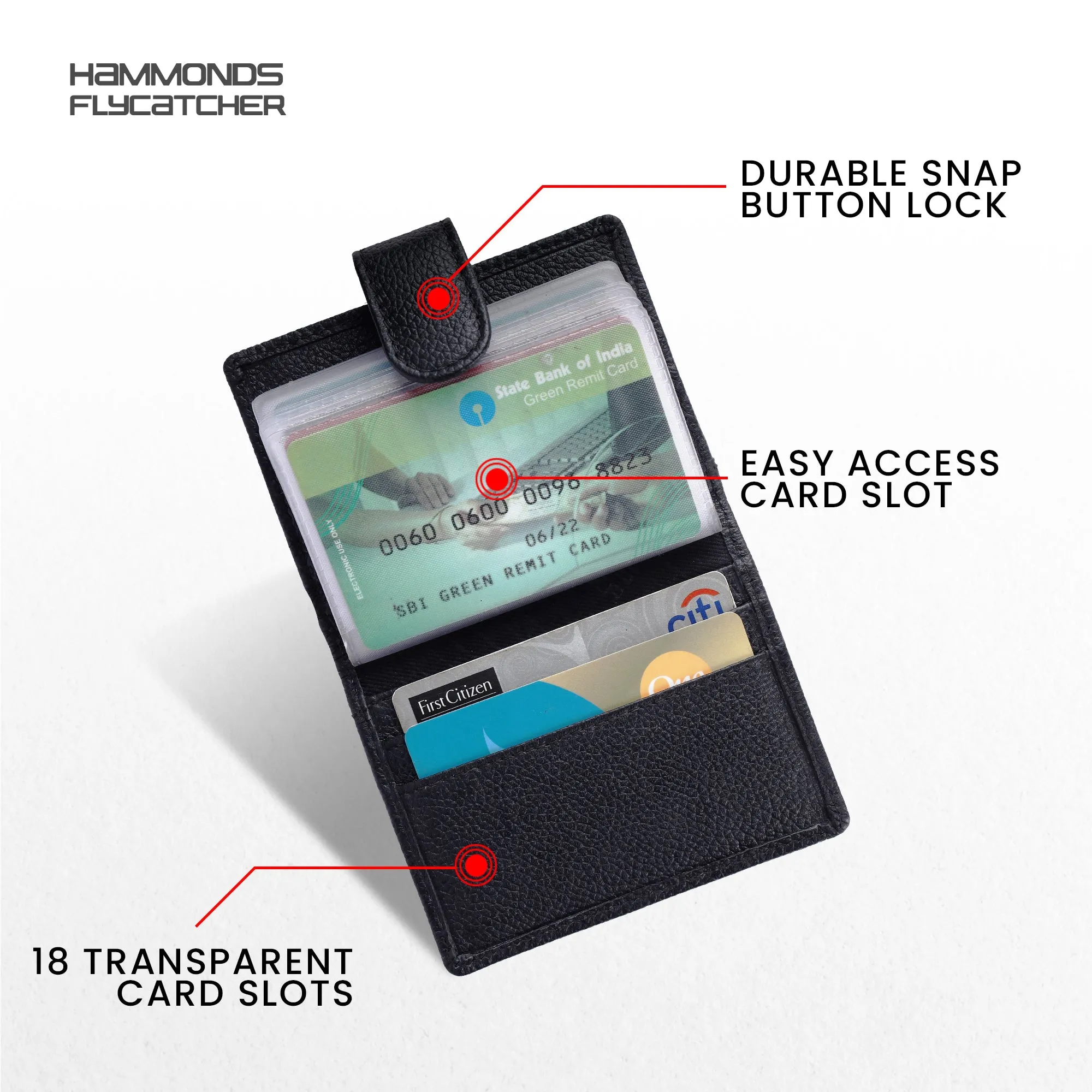 Genuine Leather RFID Protected Card Holder Wallet for Men and Women