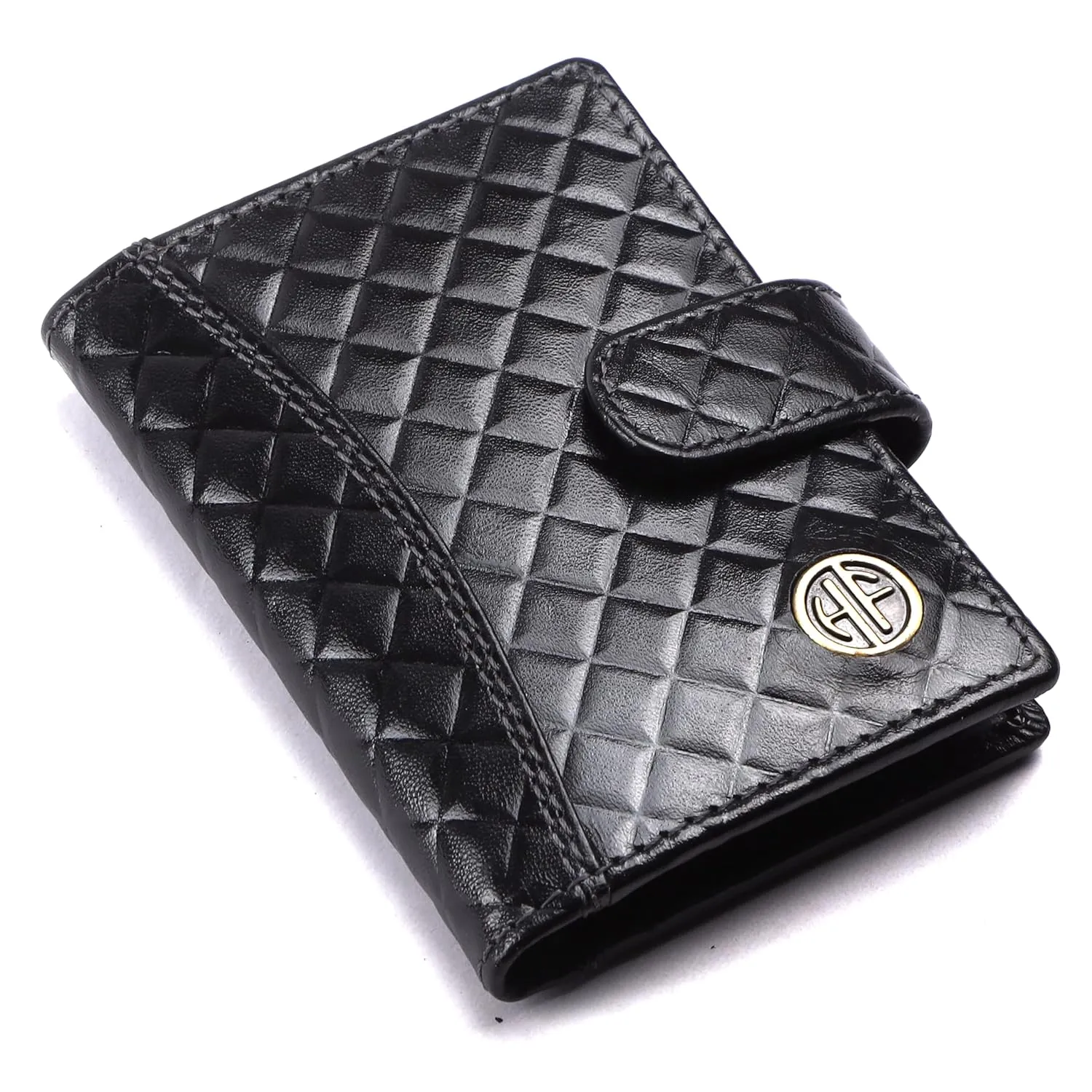 Genuine Leather RFID Protected Card Holder Wallet for Men and Women