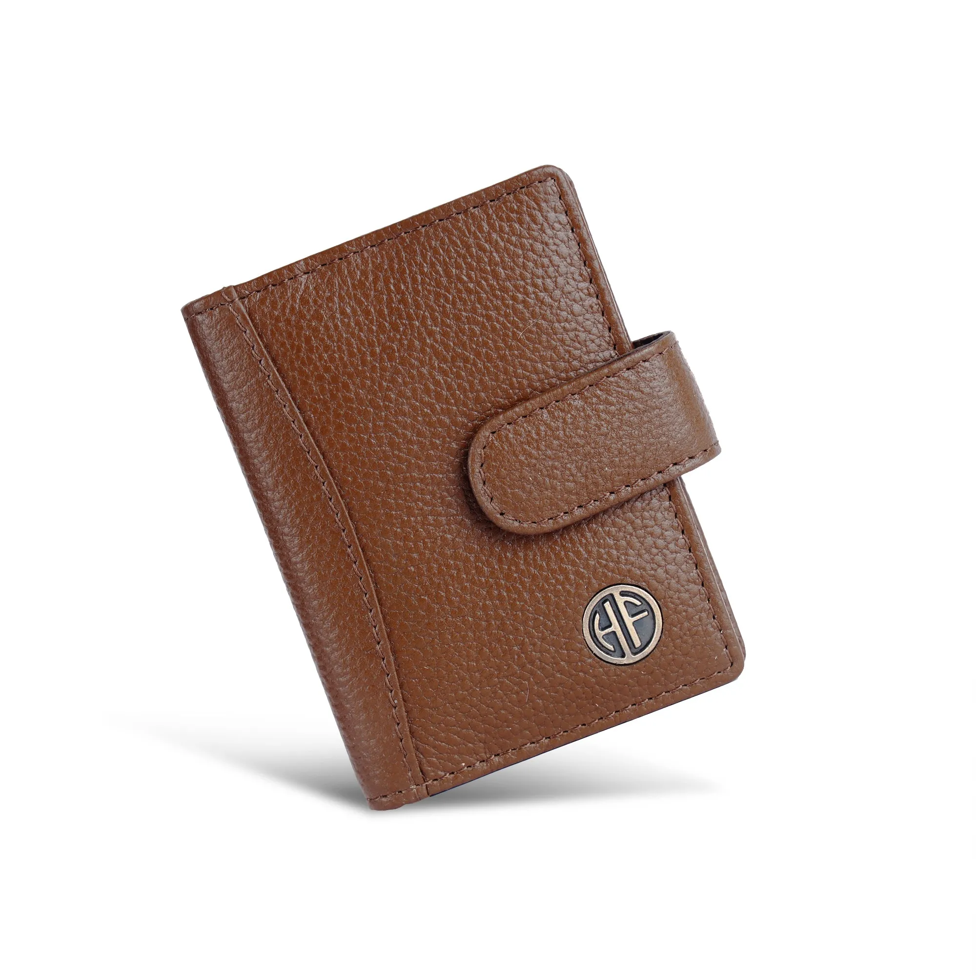 Genuine Leather RFID Protected Card Holder Wallet for Men and Women