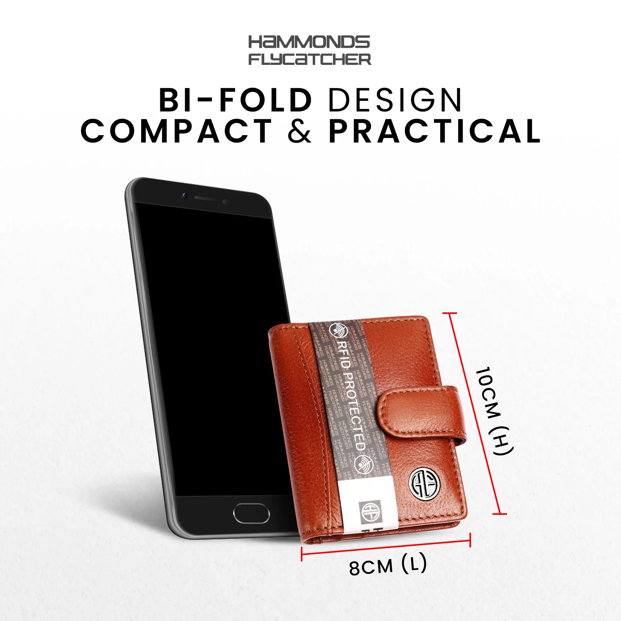 Genuine Leather RFID Protected Card Holder Wallet for Men and Women