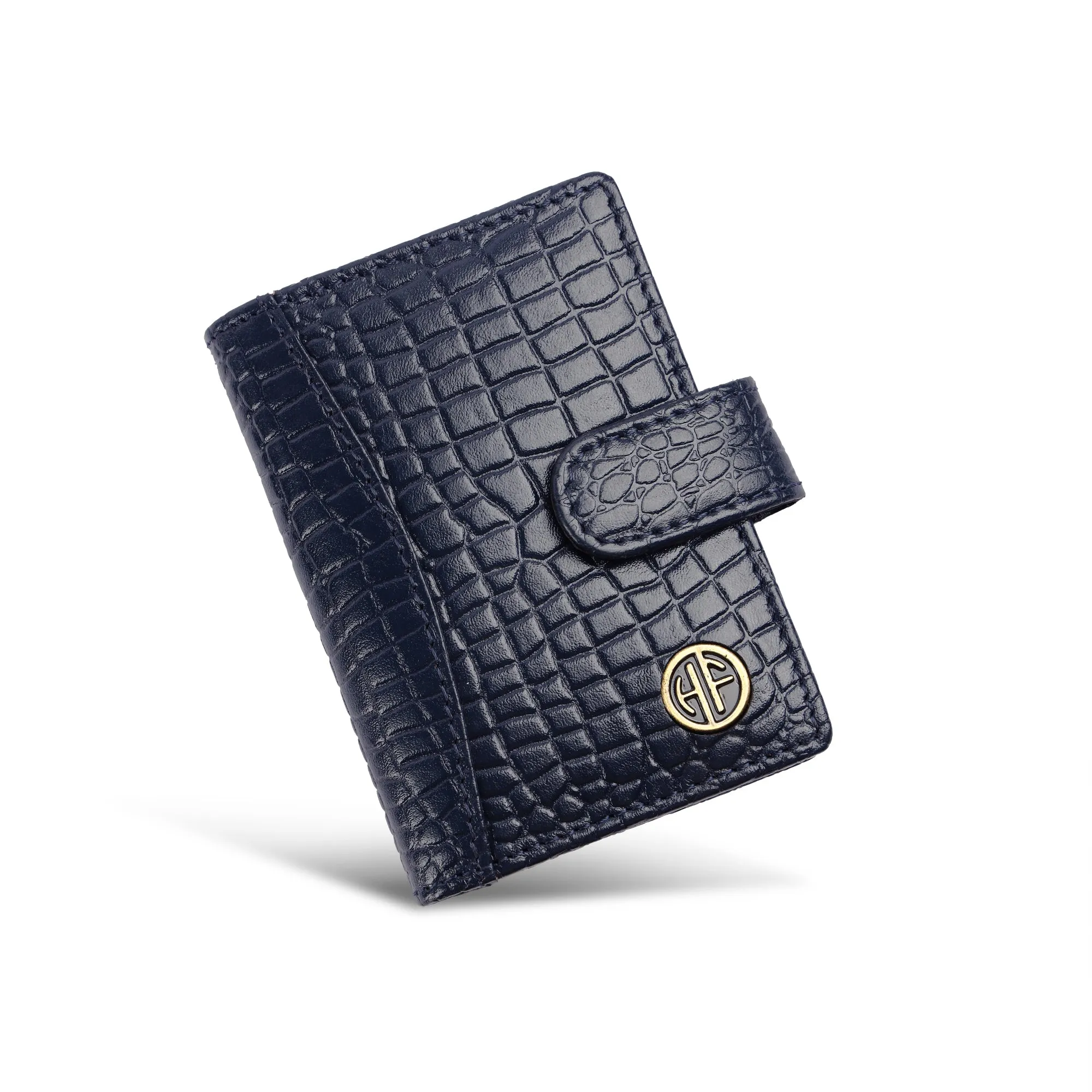 Genuine Leather RFID Protected Card Holder Wallet for Men and Women