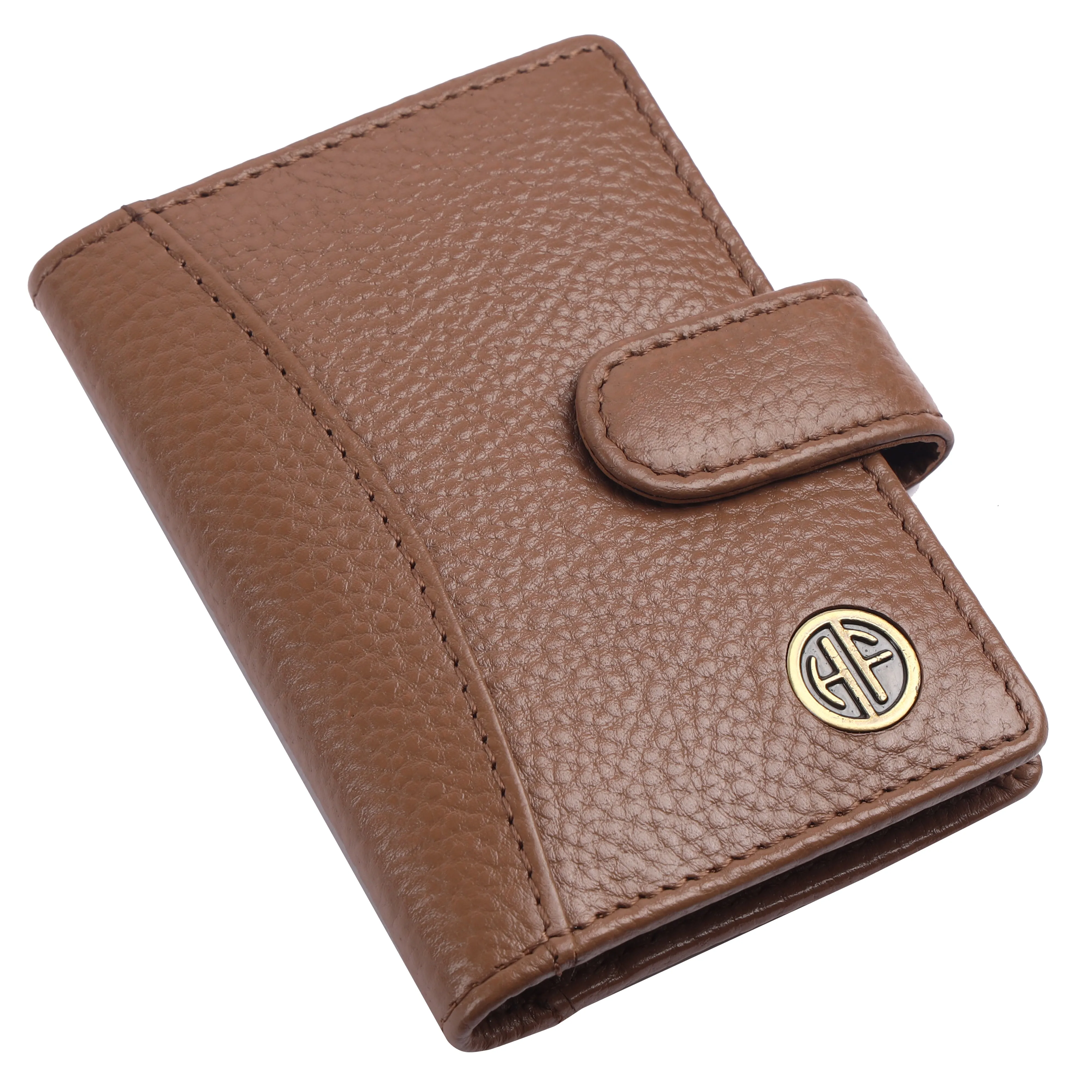 Genuine Leather RFID Protected Card Holder Wallet for Men and Women