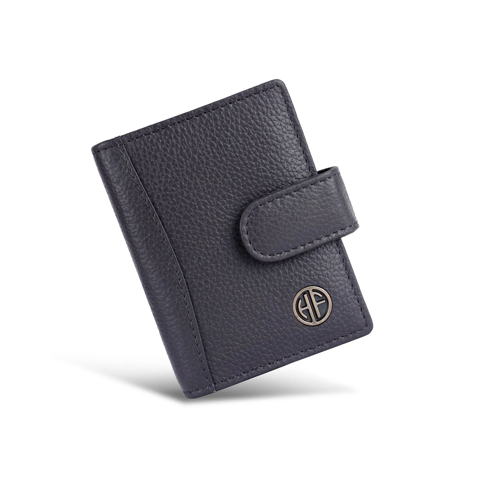 Genuine Leather RFID Protected Card Holder Wallet for Men and Women