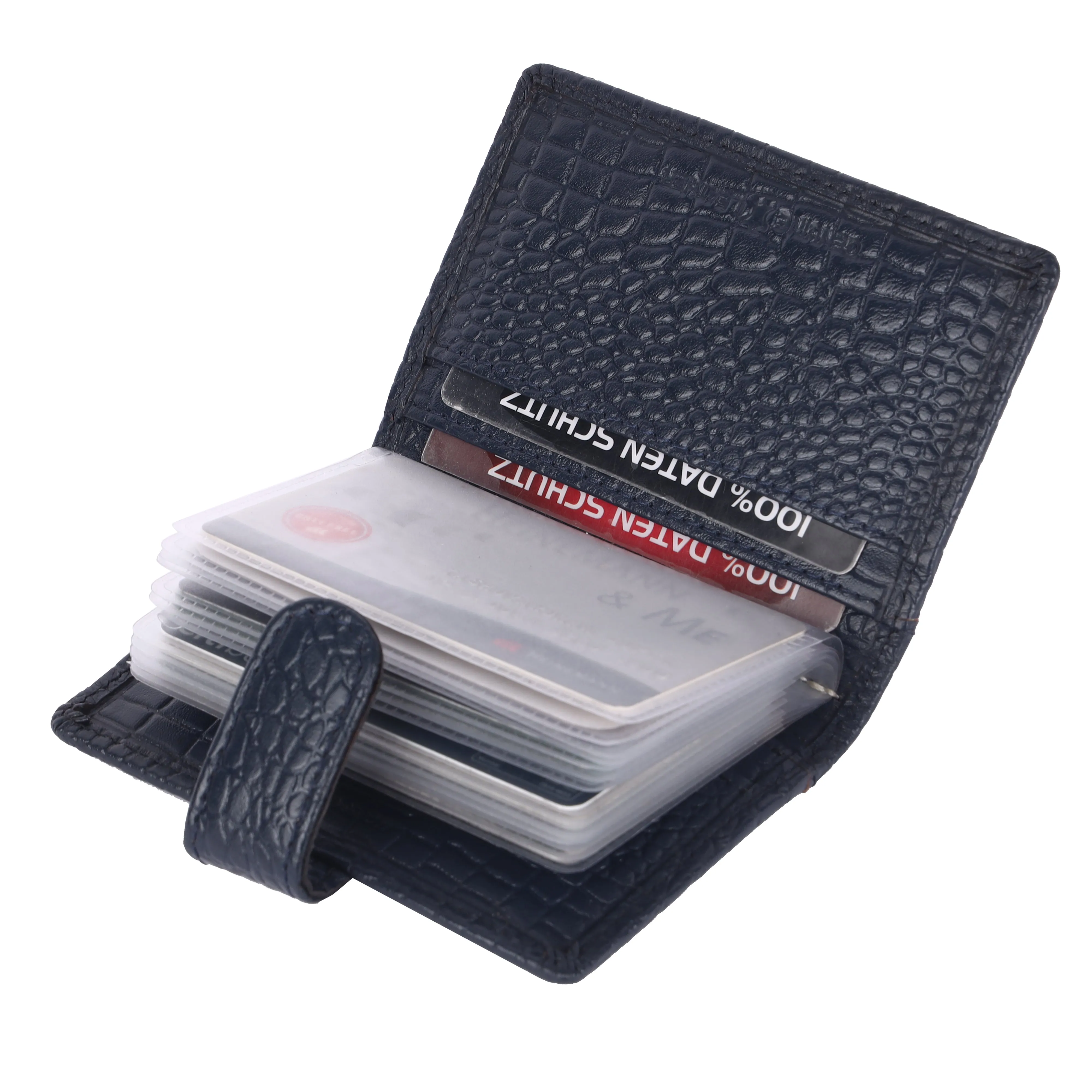 Genuine Leather RFID Protected Card Holder Wallet for Men and Women