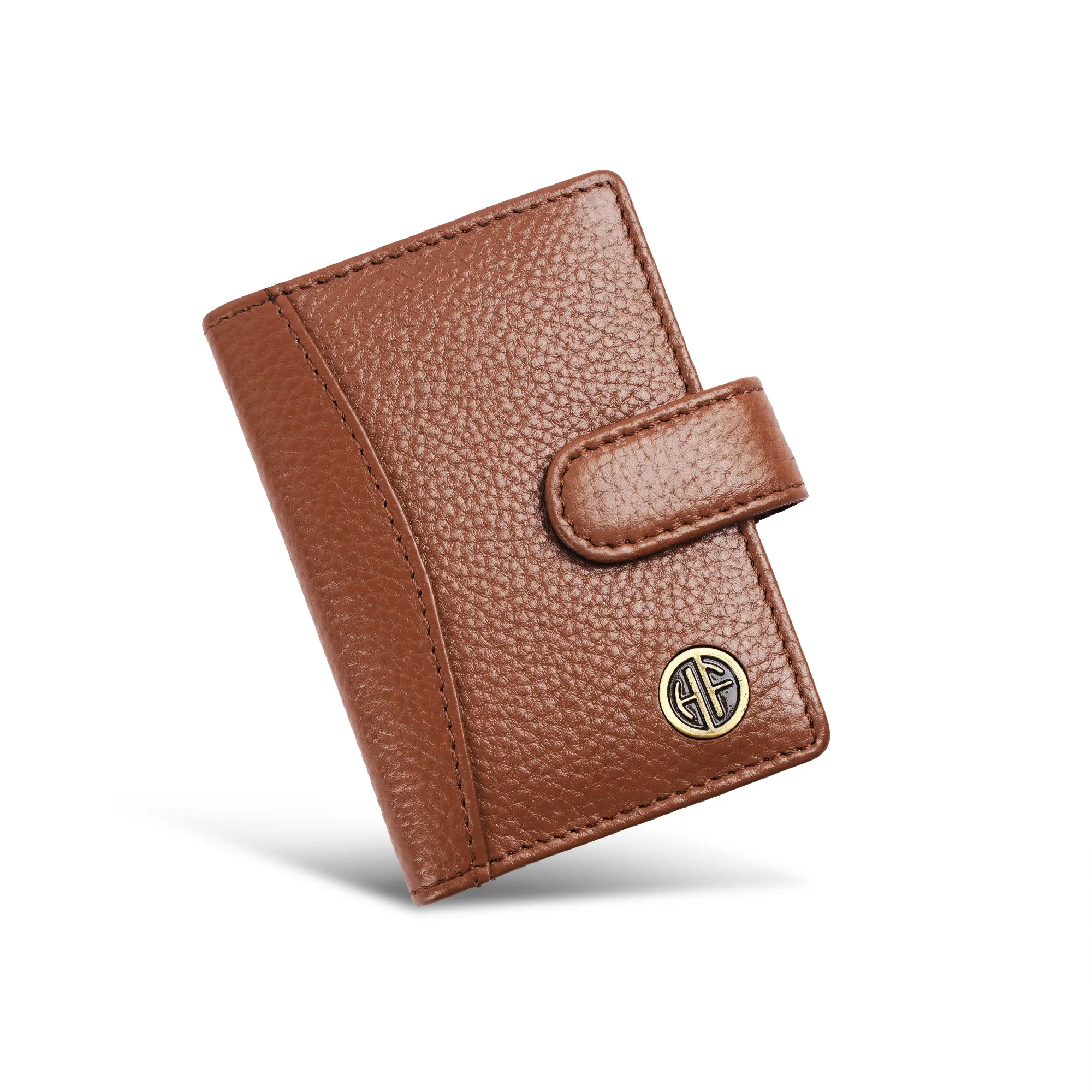 Genuine Leather RFID Protected Card Holder Wallet for Men and Women