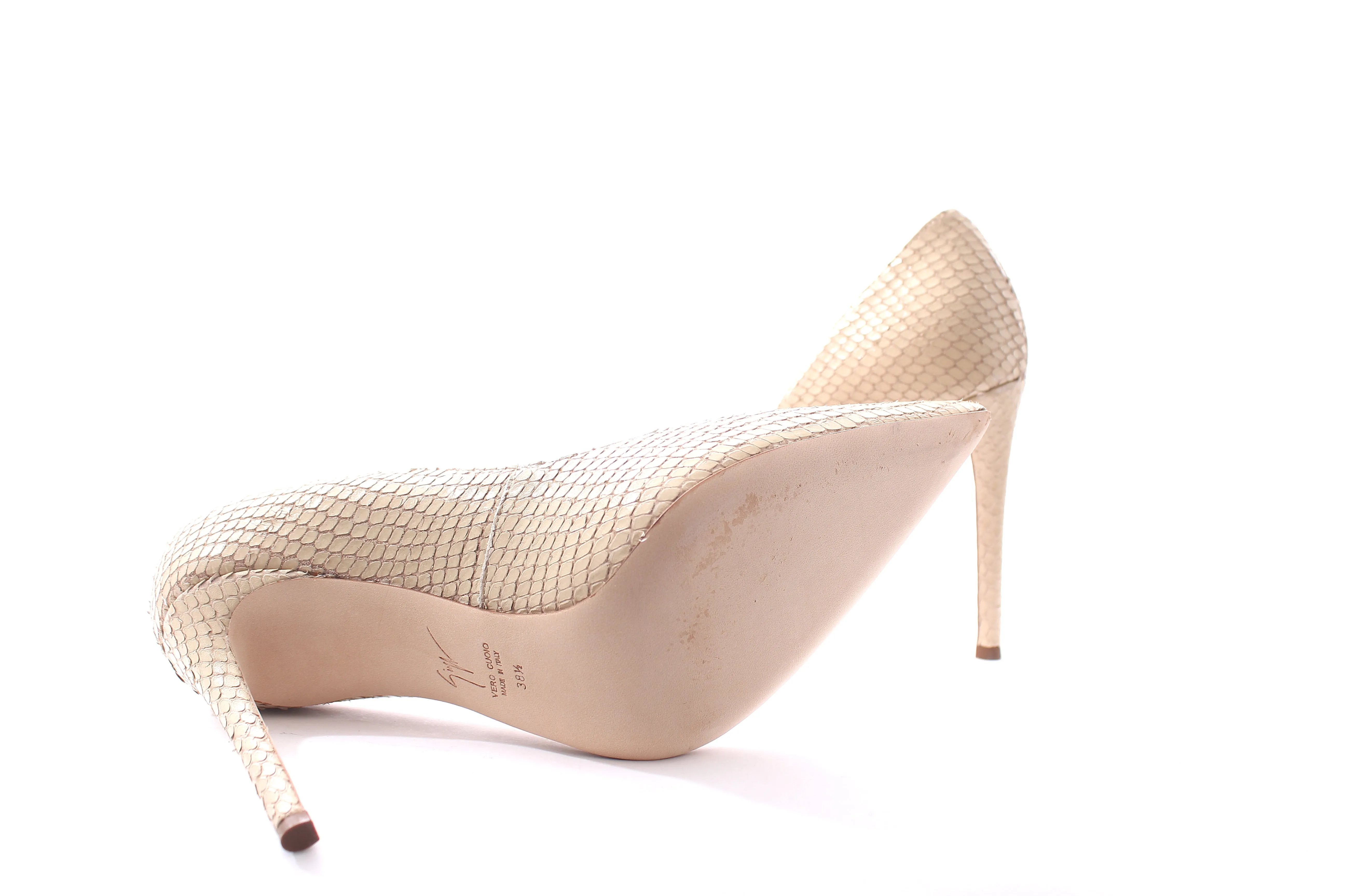 Giuseppe Zanotti Snakeskin-Embossed Leather 105 Pumps
