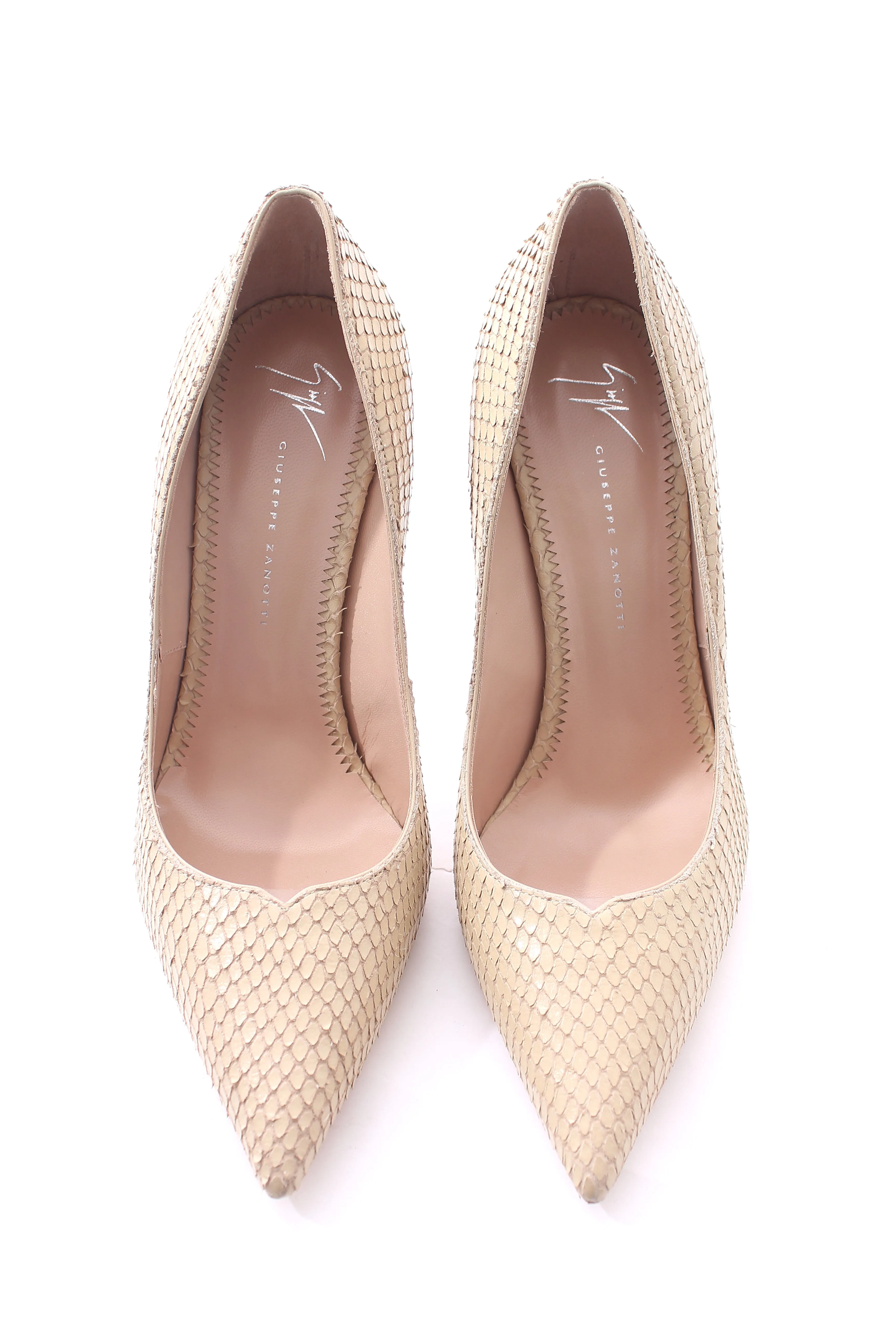 Giuseppe Zanotti Snakeskin-Embossed Leather 105 Pumps