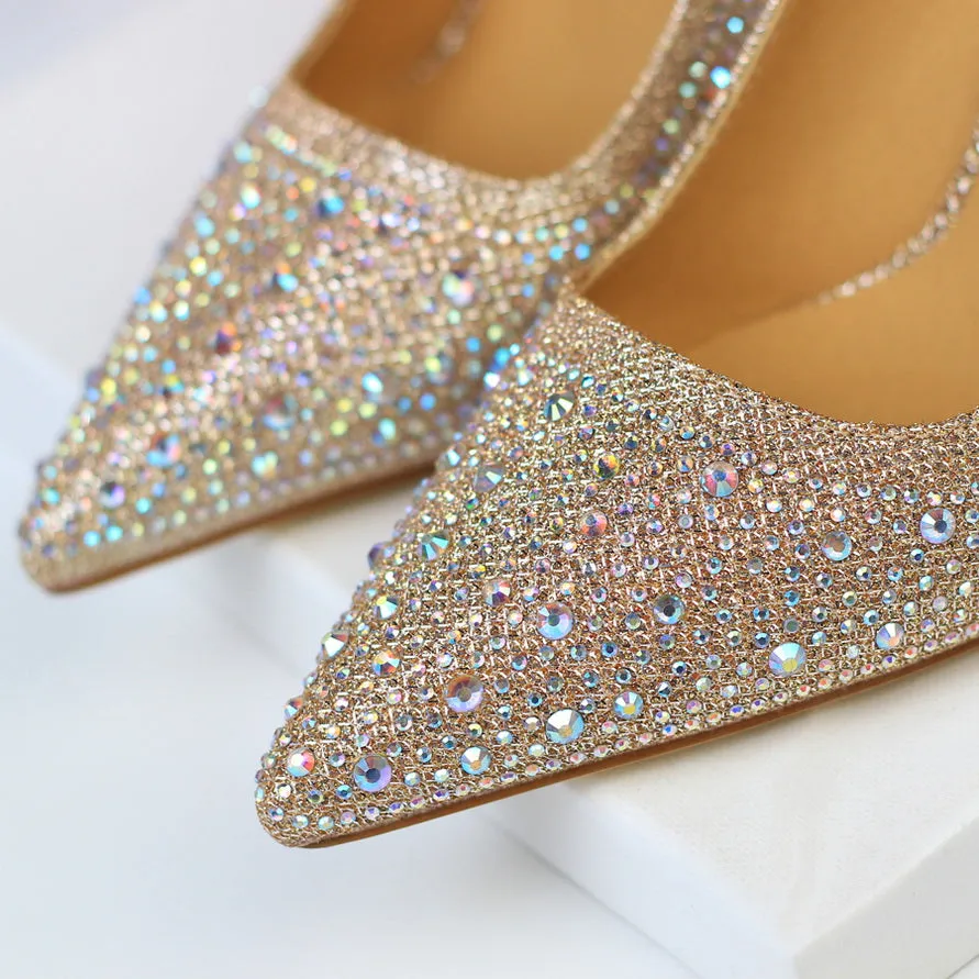 Glitter Crystal High Heels