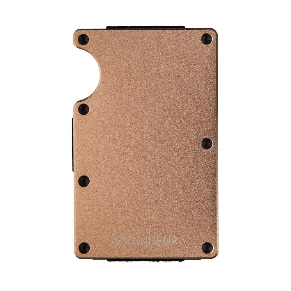 Grandeur - Aluminium Rose Gold Cardholder RFID 85 X 45 MM