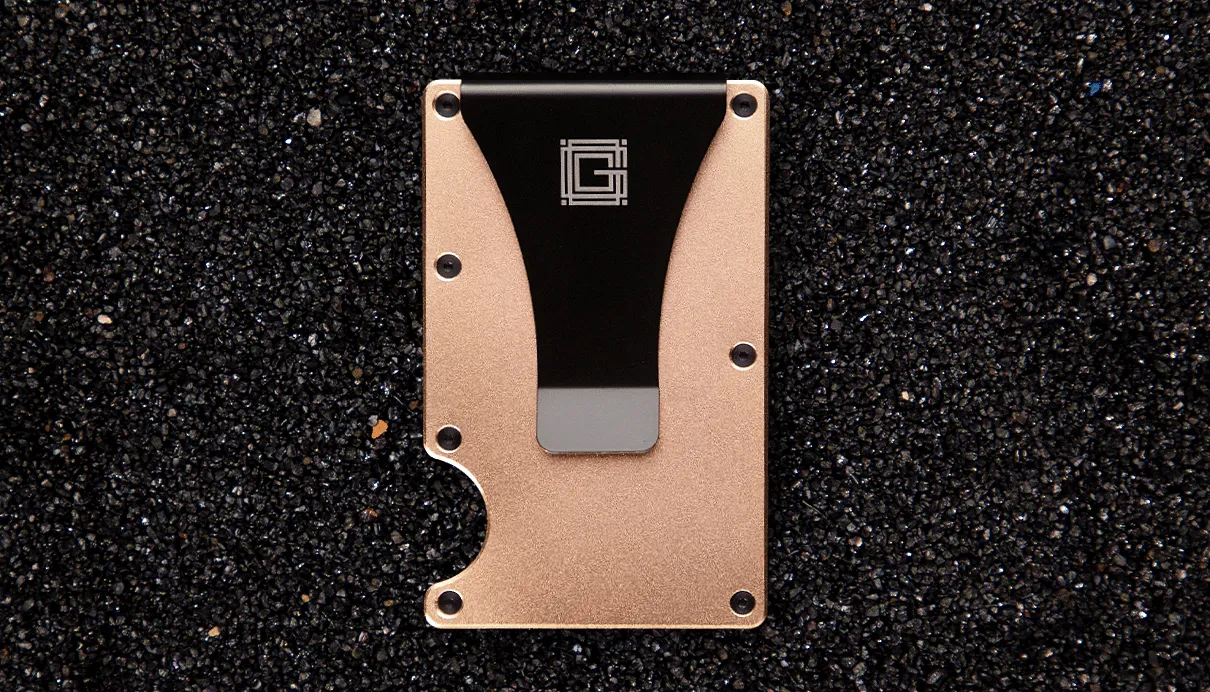 Grandeur - Aluminium Rose Gold Cardholder RFID 85 X 45 MM