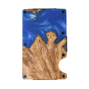 Grandeur – Epoxy DEEP SEA BLUE Cardholder RFID 85 X 45 MM