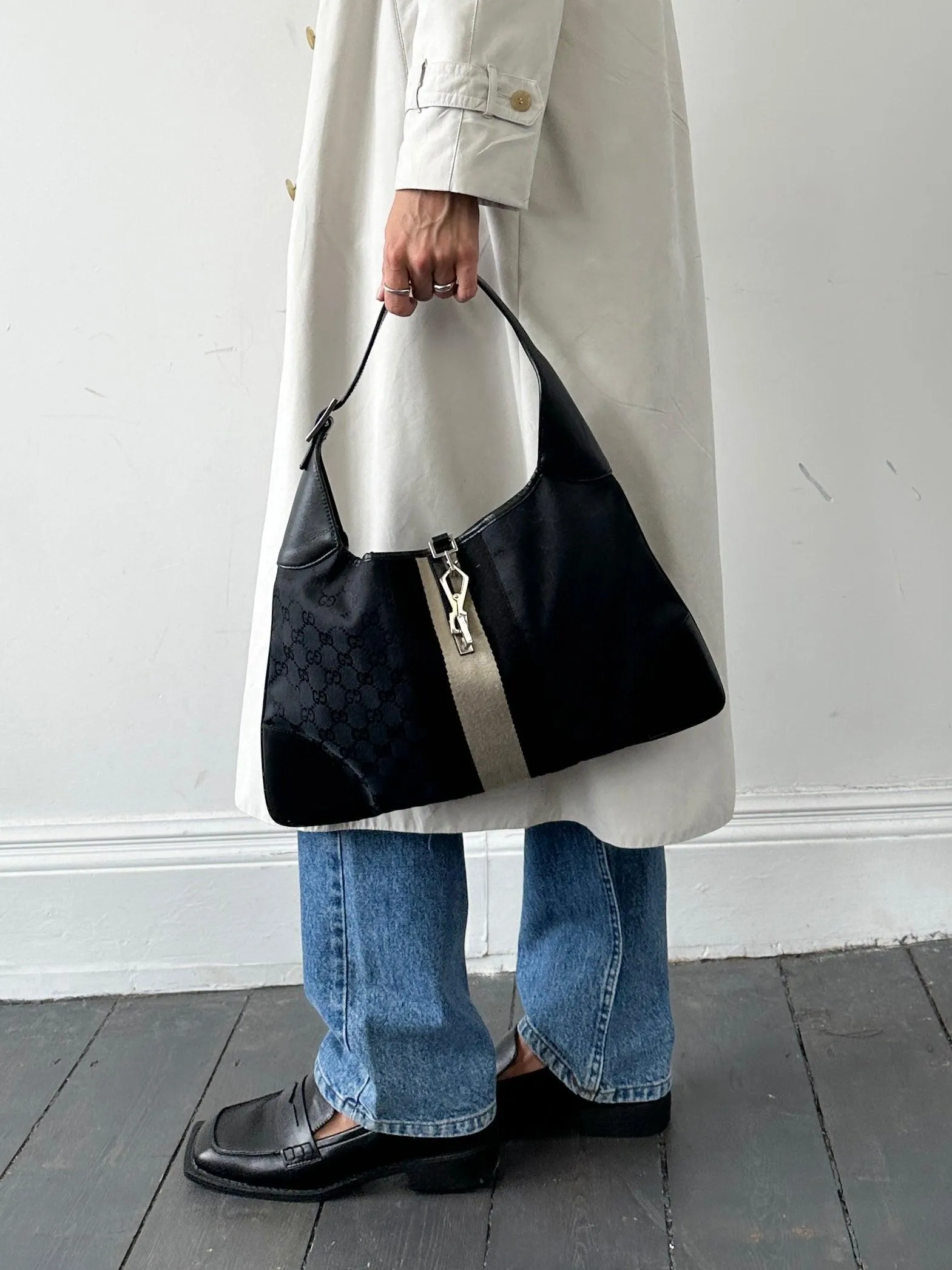 Gucci GG Canvas Jackie Shoulder Bag