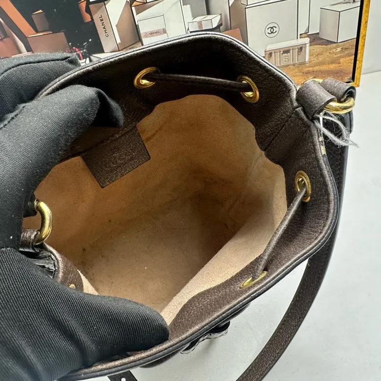 Gucci GG Marmont Beige/Brown Bucket Bag -