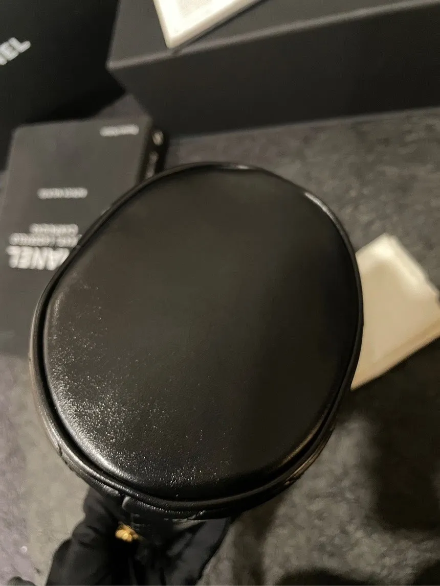 Gucci Marmont Black Gold Bucket Bag