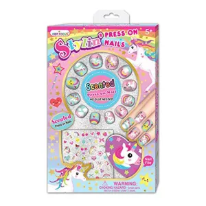 Hot Focus Scented Stylin' Press On Nails Tie Dye Butterfly Set