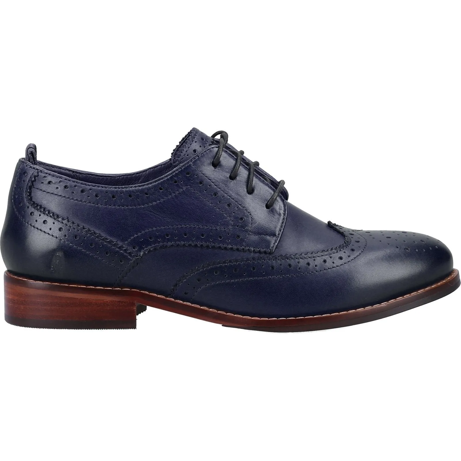 Hush Puppies Womens Natalia Leather Shoe - Navy