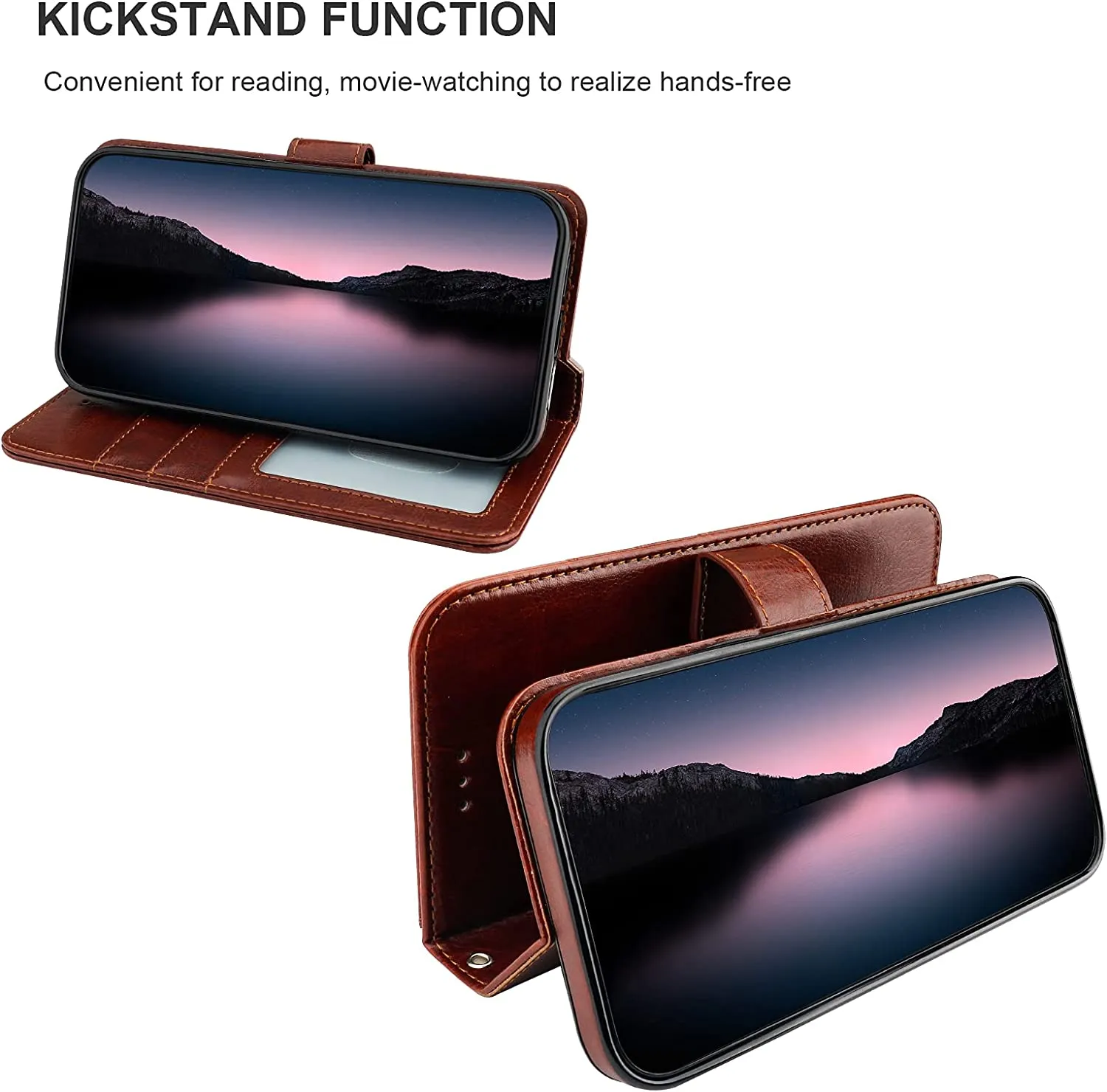 iPhone 14 Pro Max RFID Blocking Card Protective Cover 5G 6.7 inch Brown