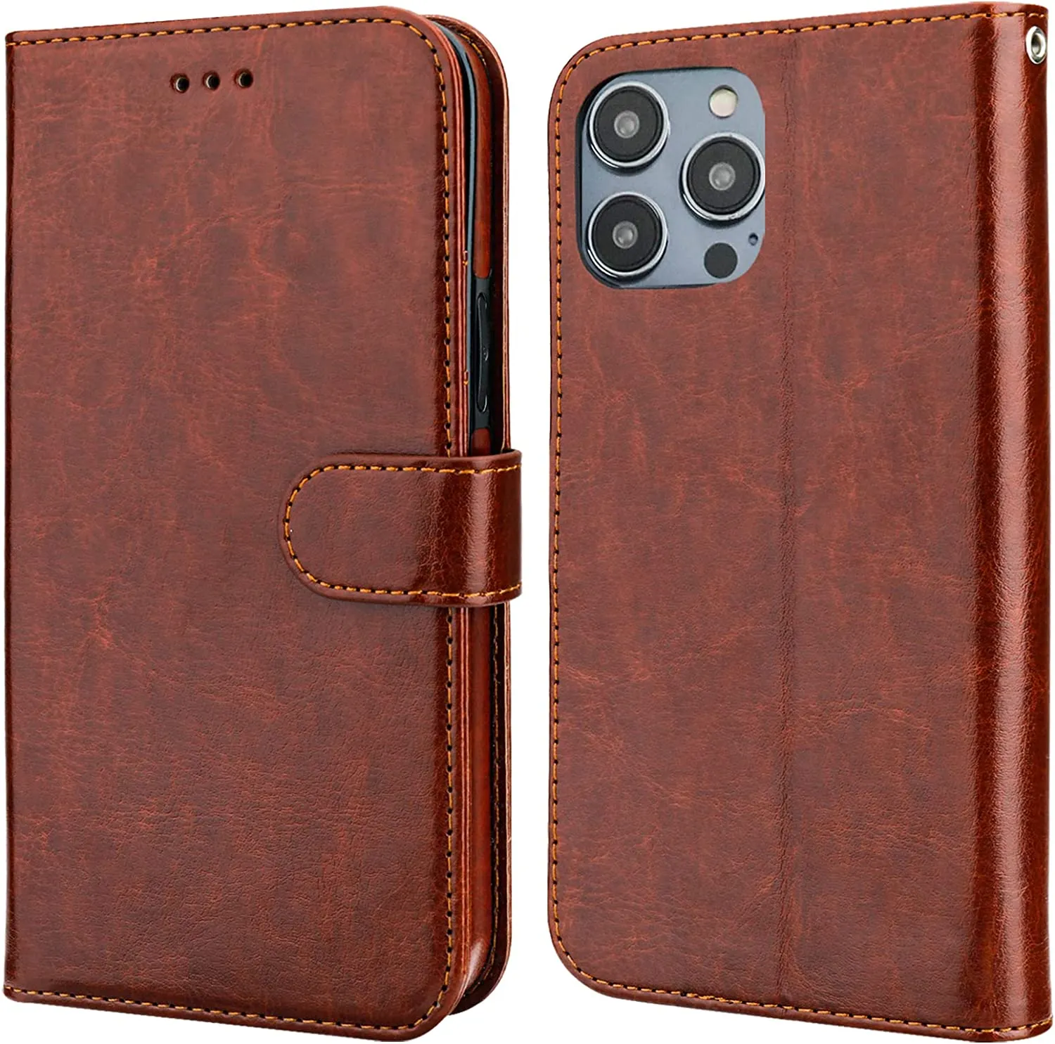 iPhone 14 Pro Max RFID Blocking Card Protective Cover 5G 6.7 inch Brown